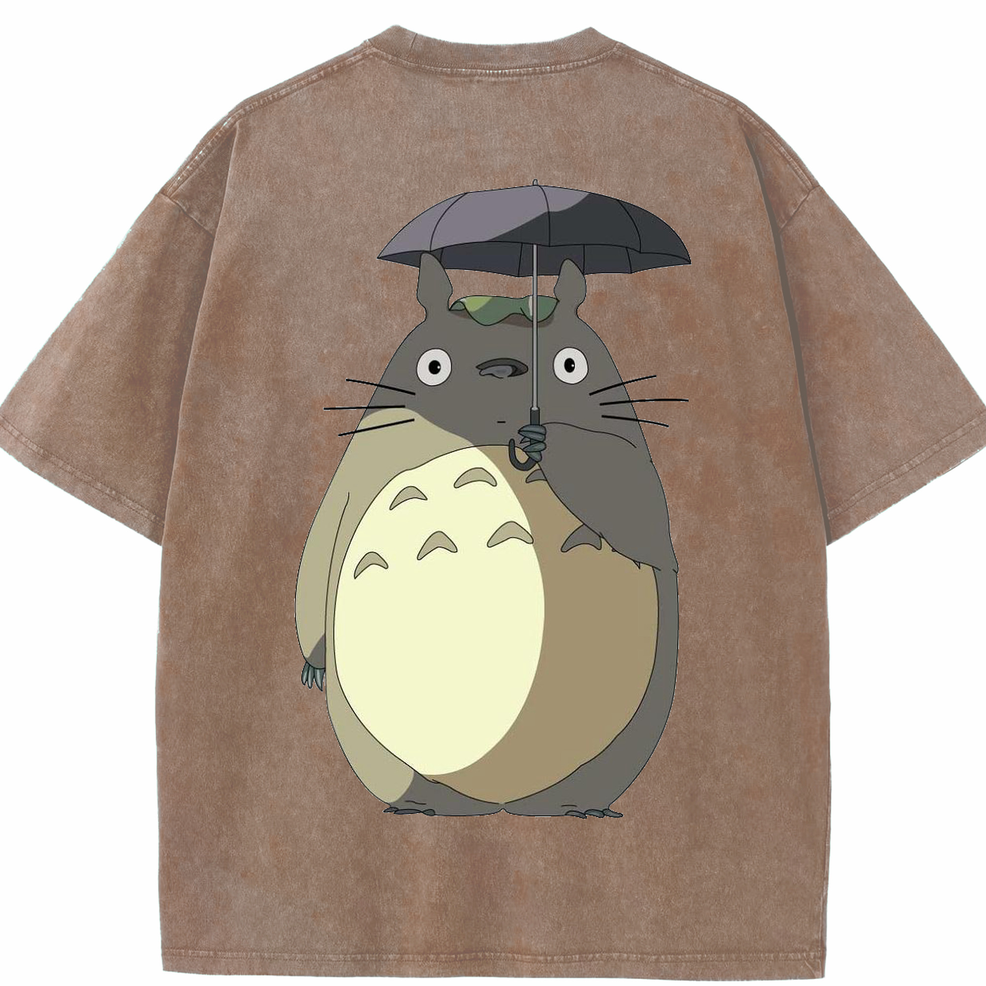 （画像用） となりのトトロ 草壁メイ 草壁サツキ My Neighbor Totoro Satsuki Kusakabe Mei Kusakabe 綿100% ヴィンテージ風 半袖Tシャツ（背面プリント）