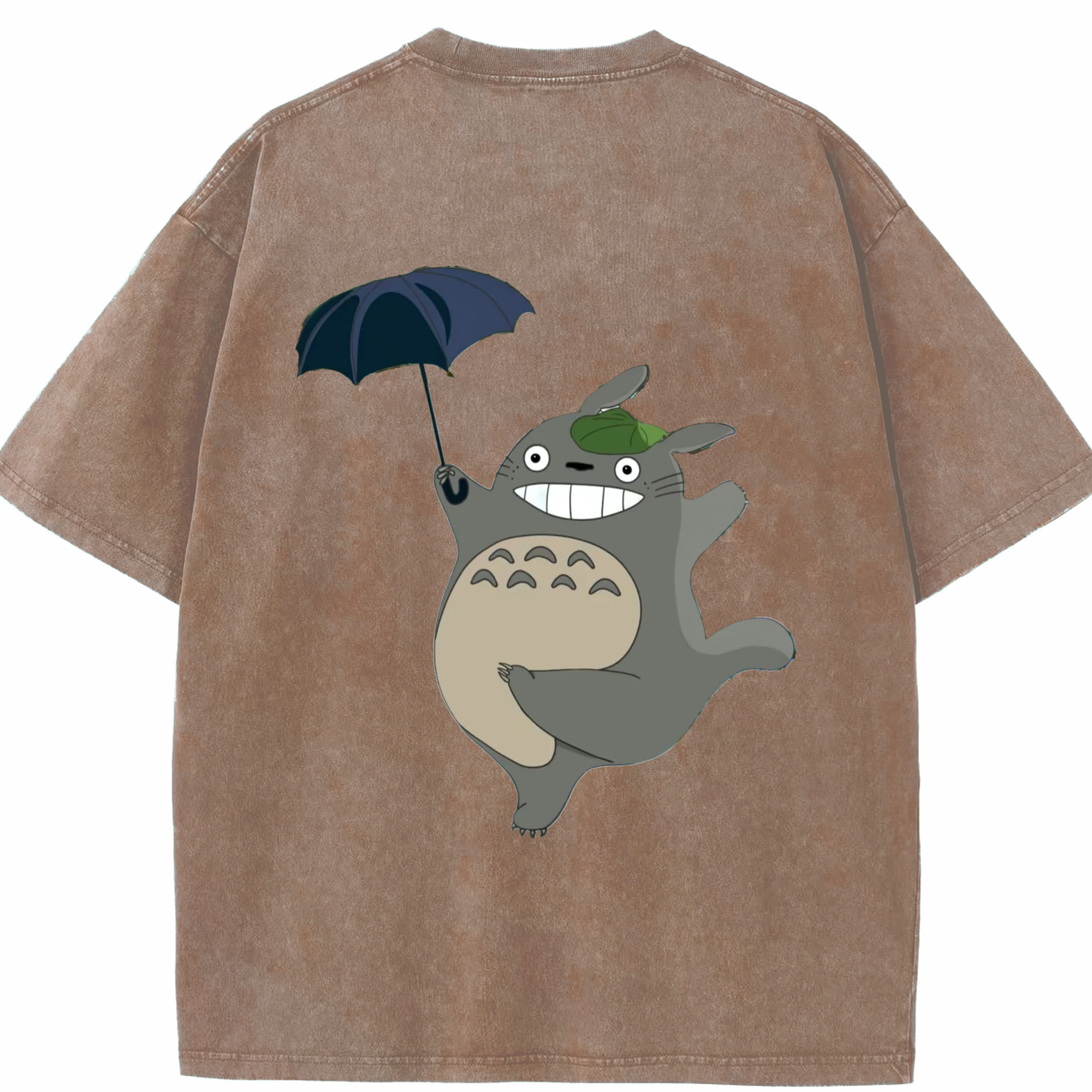 （画像用） となりのトトロ 草壁メイ 草壁サツキ My Neighbor Totoro Satsuki Kusakabe Mei Kusakabe 綿100% ヴィンテージ風 半袖Tシャツ（背面プリント）
