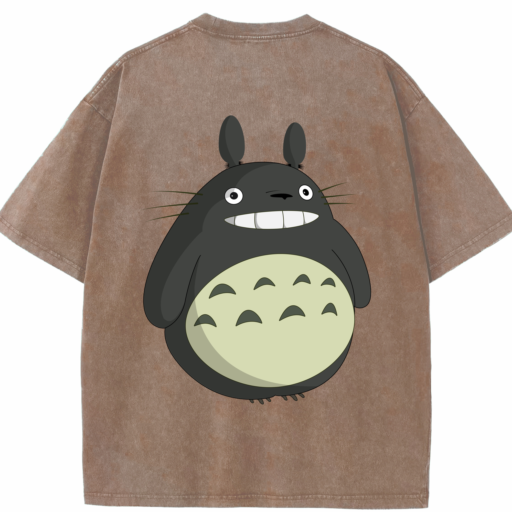 （画像用） となりのトトロ 草壁メイ 草壁サツキ My Neighbor Totoro Satsuki Kusakabe Mei Kusakabe 綿100% ヴィンテージ風 半袖Tシャツ（背面プリント）