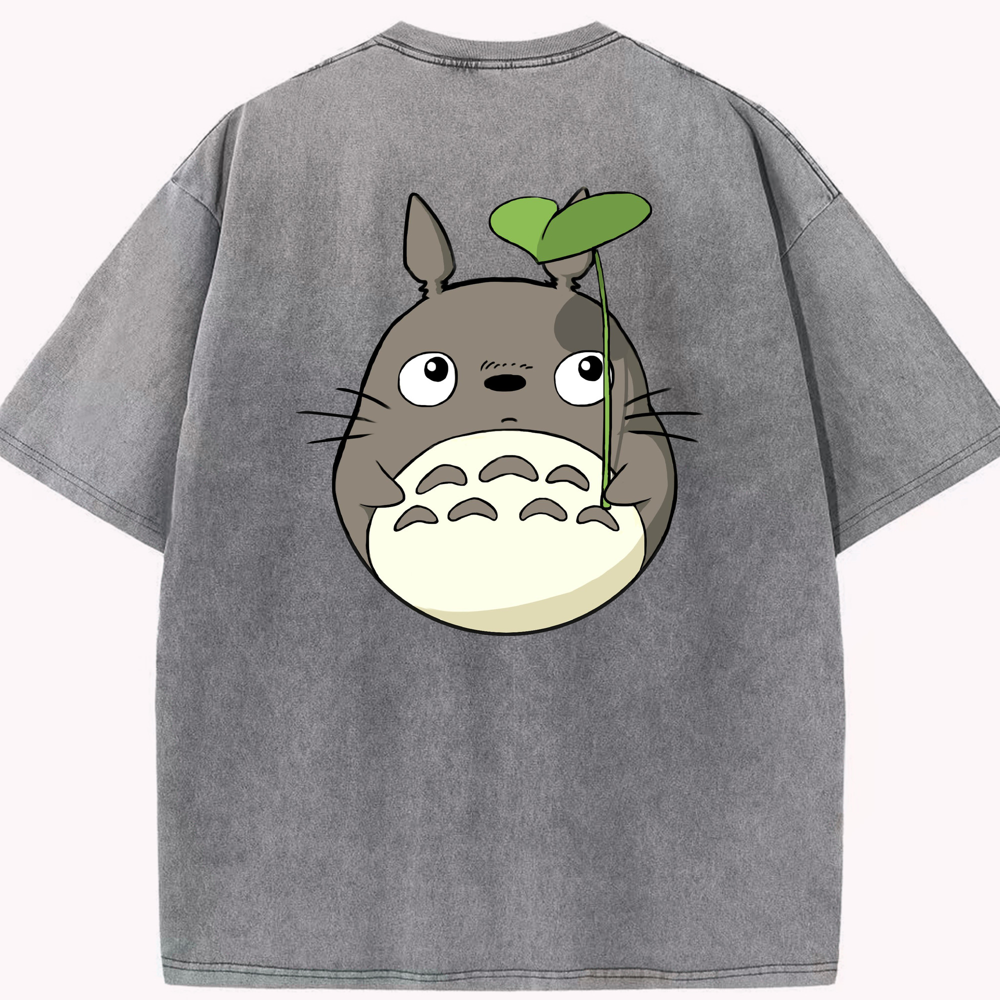 （画像用） となりのトトロ 草壁メイ 草壁サツキ My Neighbor Totoro Satsuki Kusakabe Mei Kusakabe 綿100% ヴィンテージ風 半袖Tシャツ（背面プリント）