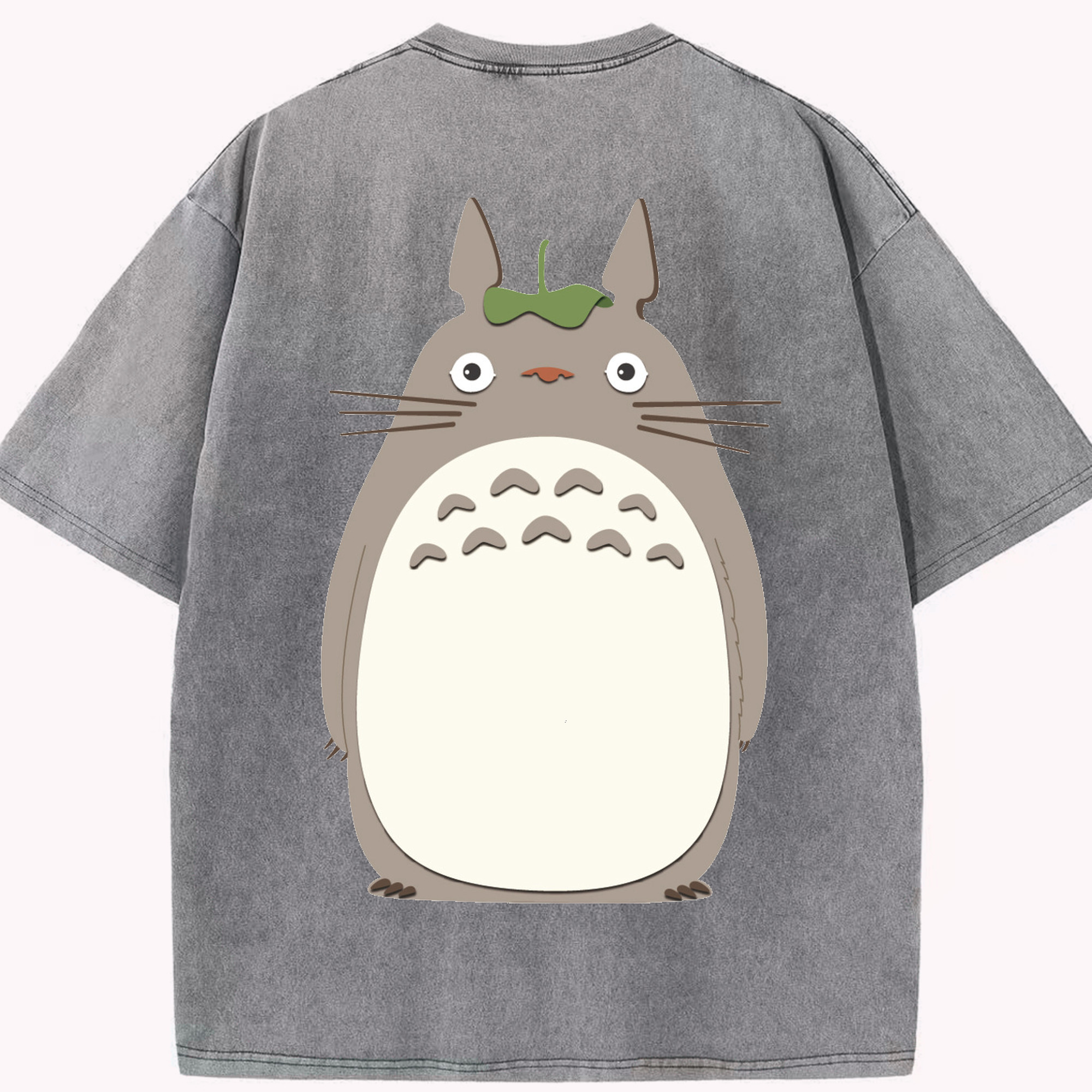 （画像用） となりのトトロ 草壁メイ 草壁サツキ My Neighbor Totoro Satsuki Kusakabe Mei Kusakabe 綿100% ヴィンテージ風 半袖Tシャツ（背面プリント）