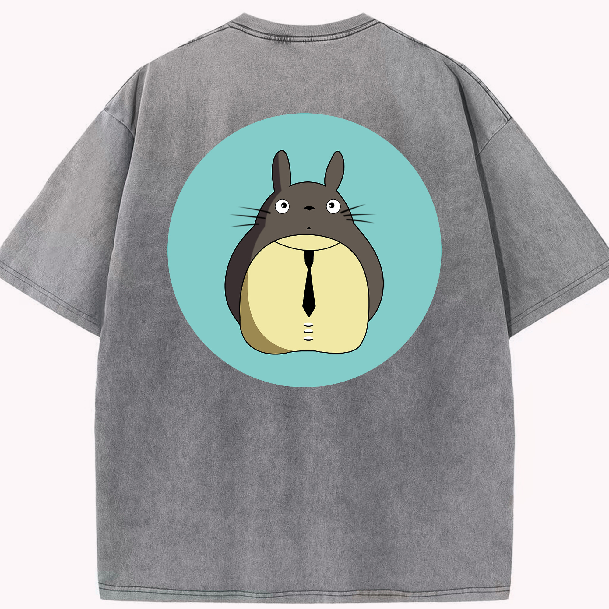 （画像用） となりのトトロ 草壁メイ 草壁サツキ My Neighbor Totoro Satsuki Kusakabe Mei Kusakabe 綿100% ヴィンテージ風 半袖Tシャツ（背面プリント）