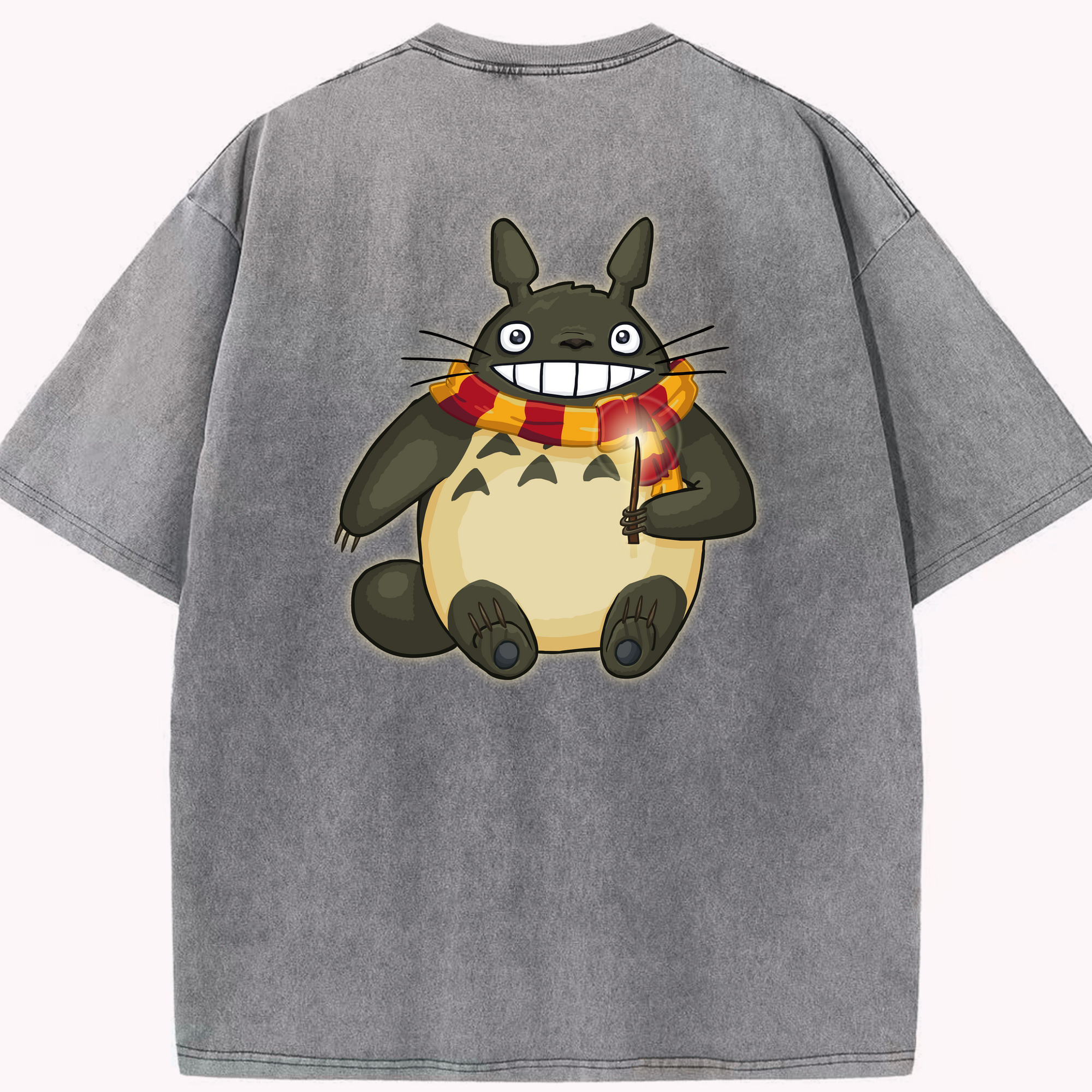 （画像用） となりのトトロ 草壁メイ 草壁サツキ My Neighbor Totoro Satsuki Kusakabe Mei Kusakabe 綿100% ヴィンテージ風 半袖Tシャツ（背面プリント）
