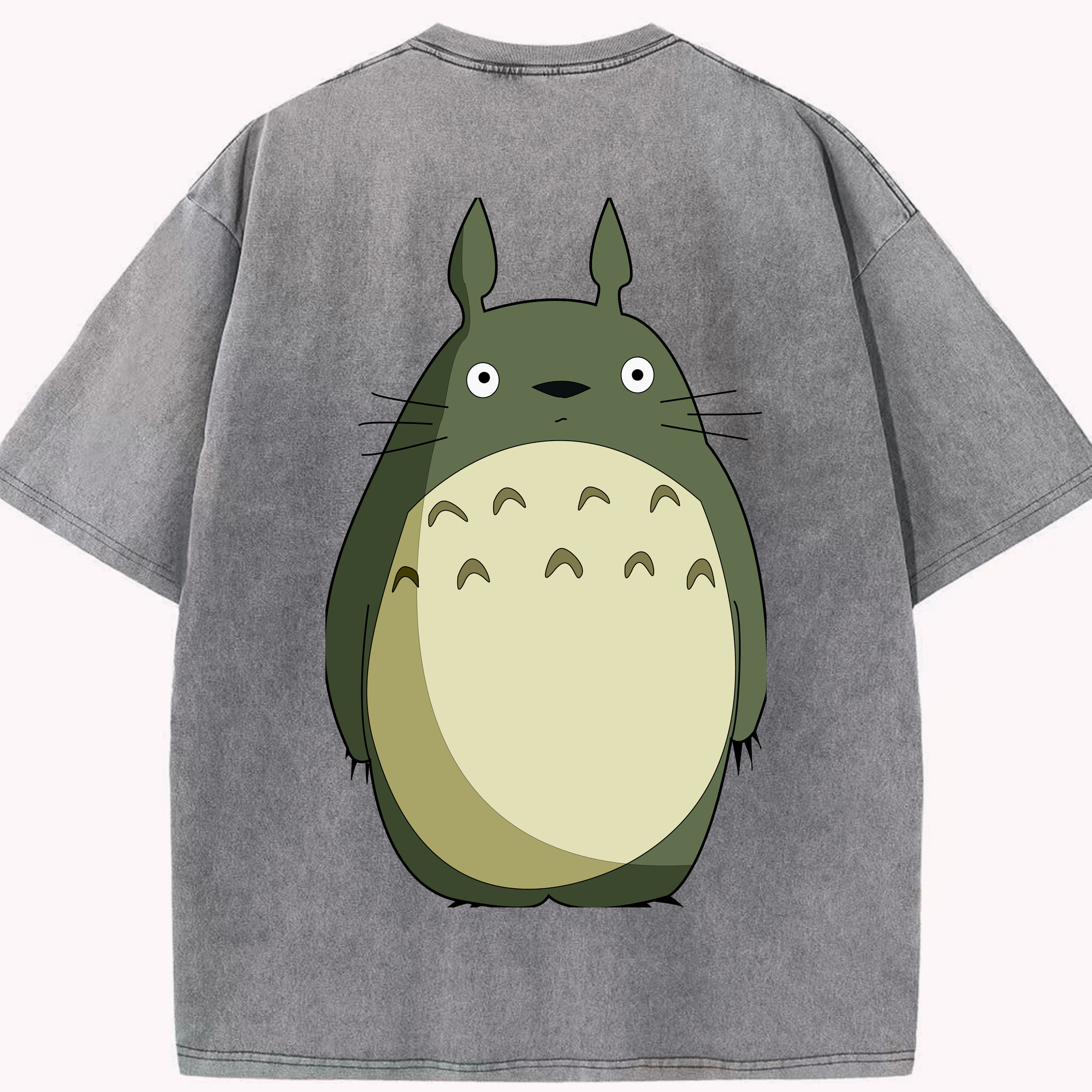 （画像用） となりのトトロ 草壁メイ 草壁サツキ My Neighbor Totoro Satsuki Kusakabe Mei Kusakabe 綿100% ヴィンテージ風 半袖Tシャツ（背面プリント）