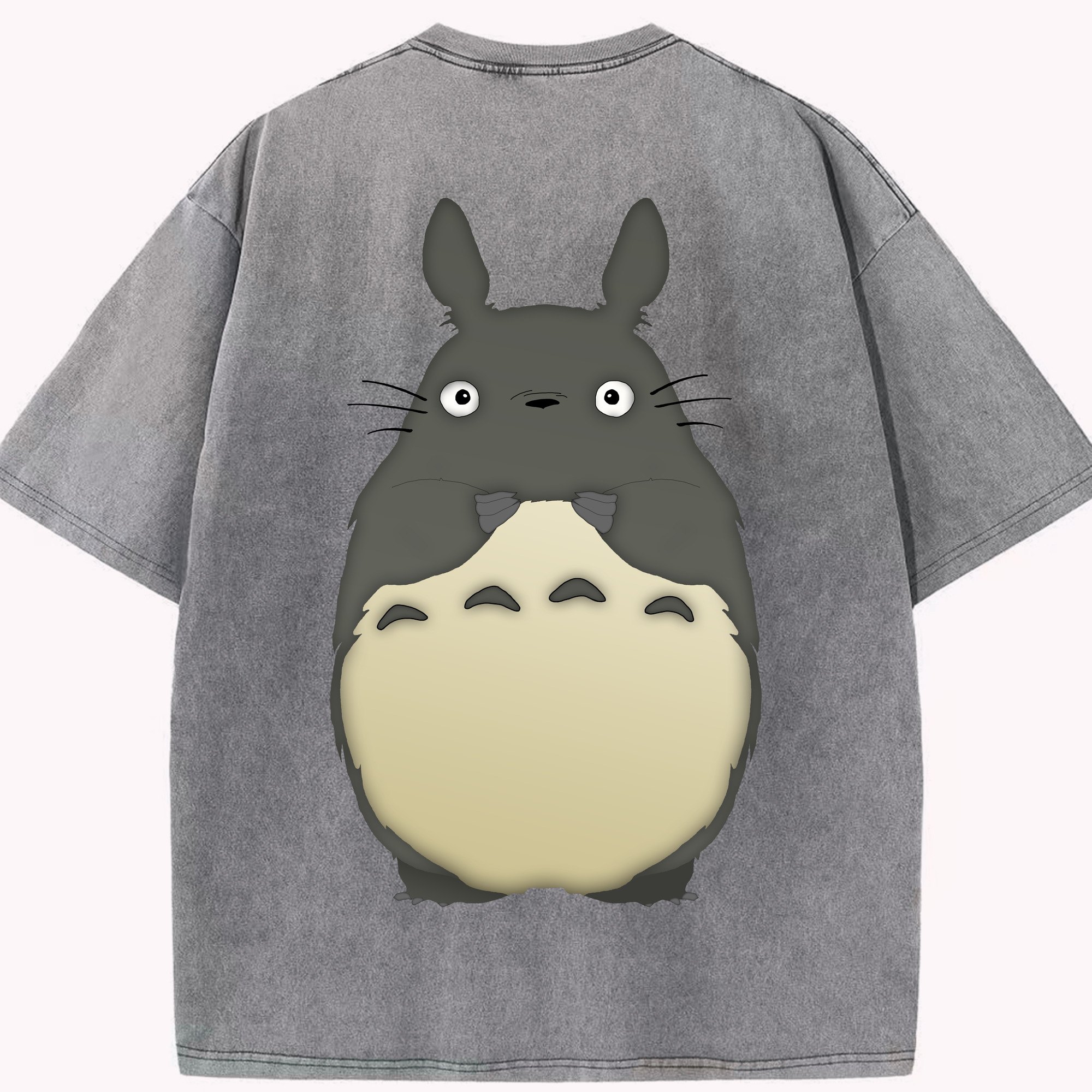 （画像用） となりのトトロ 草壁メイ 草壁サツキ My Neighbor Totoro Satsuki Kusakabe Mei Kusakabe 綿100% ヴィンテージ風 半袖Tシャツ（背面プリント）