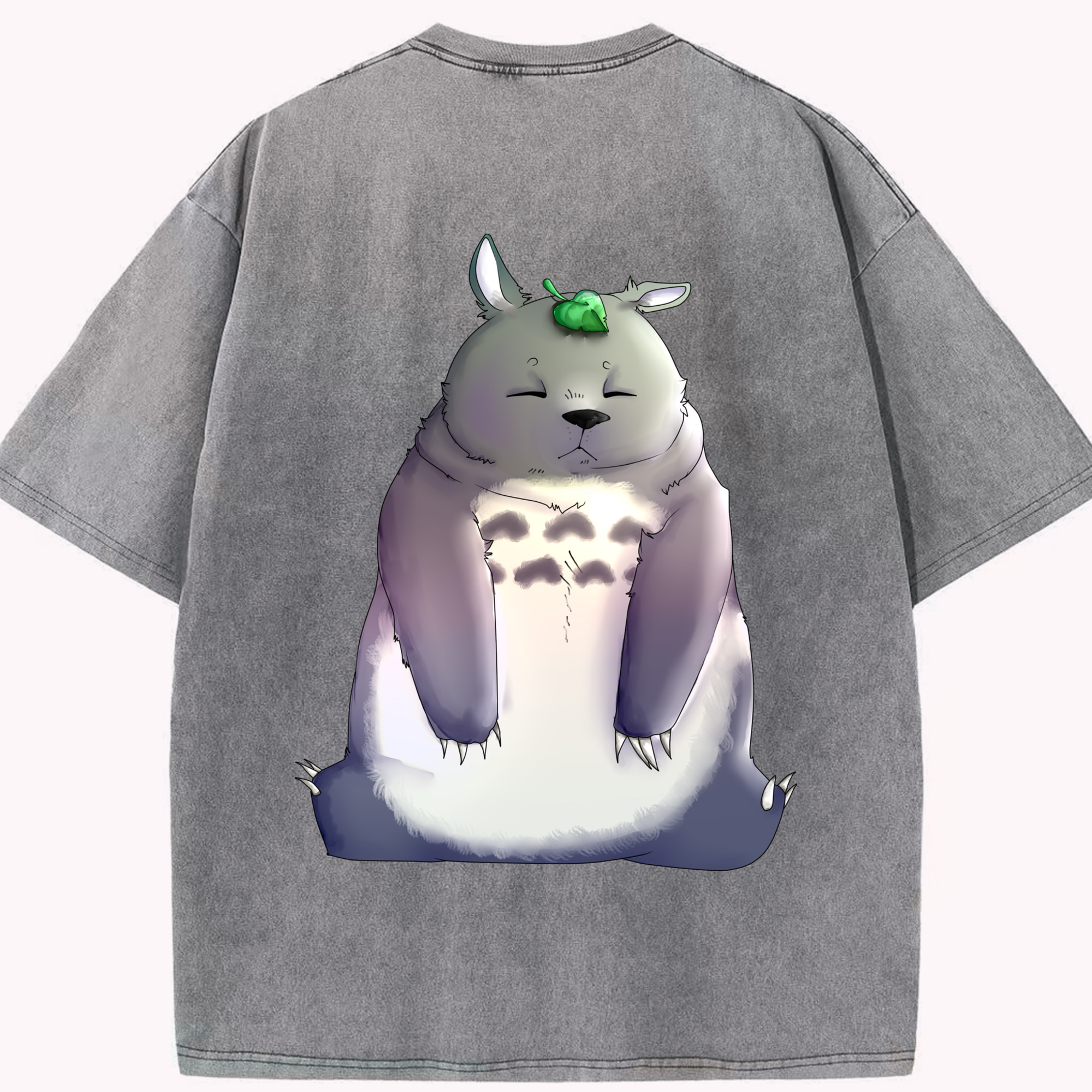 （画像用） となりのトトロ 草壁メイ 草壁サツキ My Neighbor Totoro Satsuki Kusakabe Mei Kusakabe 綿100% ヴィンテージ風 半袖Tシャツ（背面プリント）