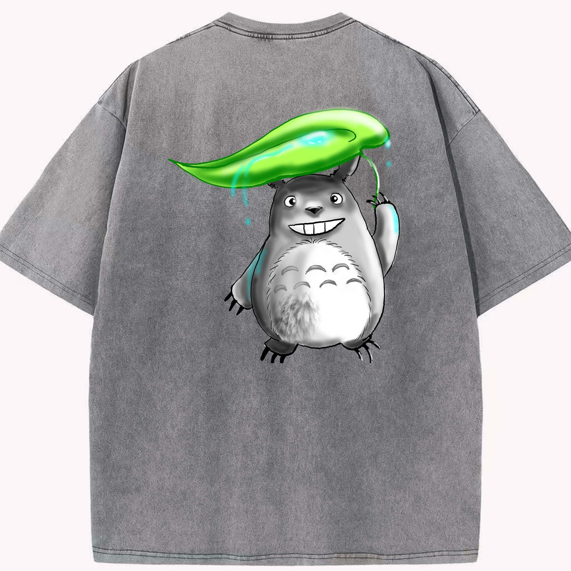 （画像用） となりのトトロ 草壁メイ 草壁サツキ My Neighbor Totoro Satsuki Kusakabe Mei Kusakabe 綿100% ヴィンテージ風 半袖Tシャツ（背面プリント）