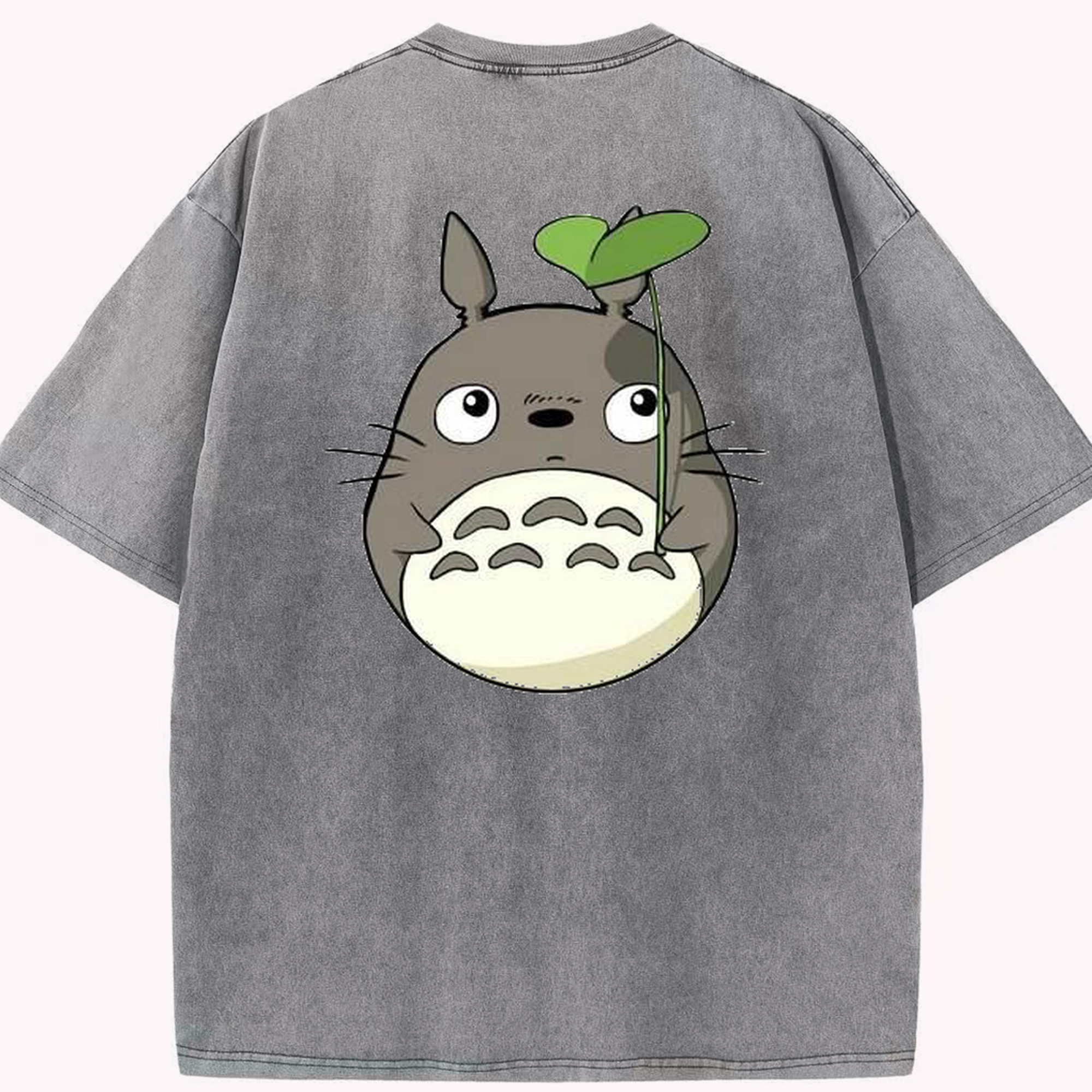（画像用） となりのトトロ 草壁メイ 草壁サツキ My Neighbor Totoro Satsuki Kusakabe Mei Kusakabe 綿100% ヴィンテージ風 半袖Tシャツ（背面プリント）