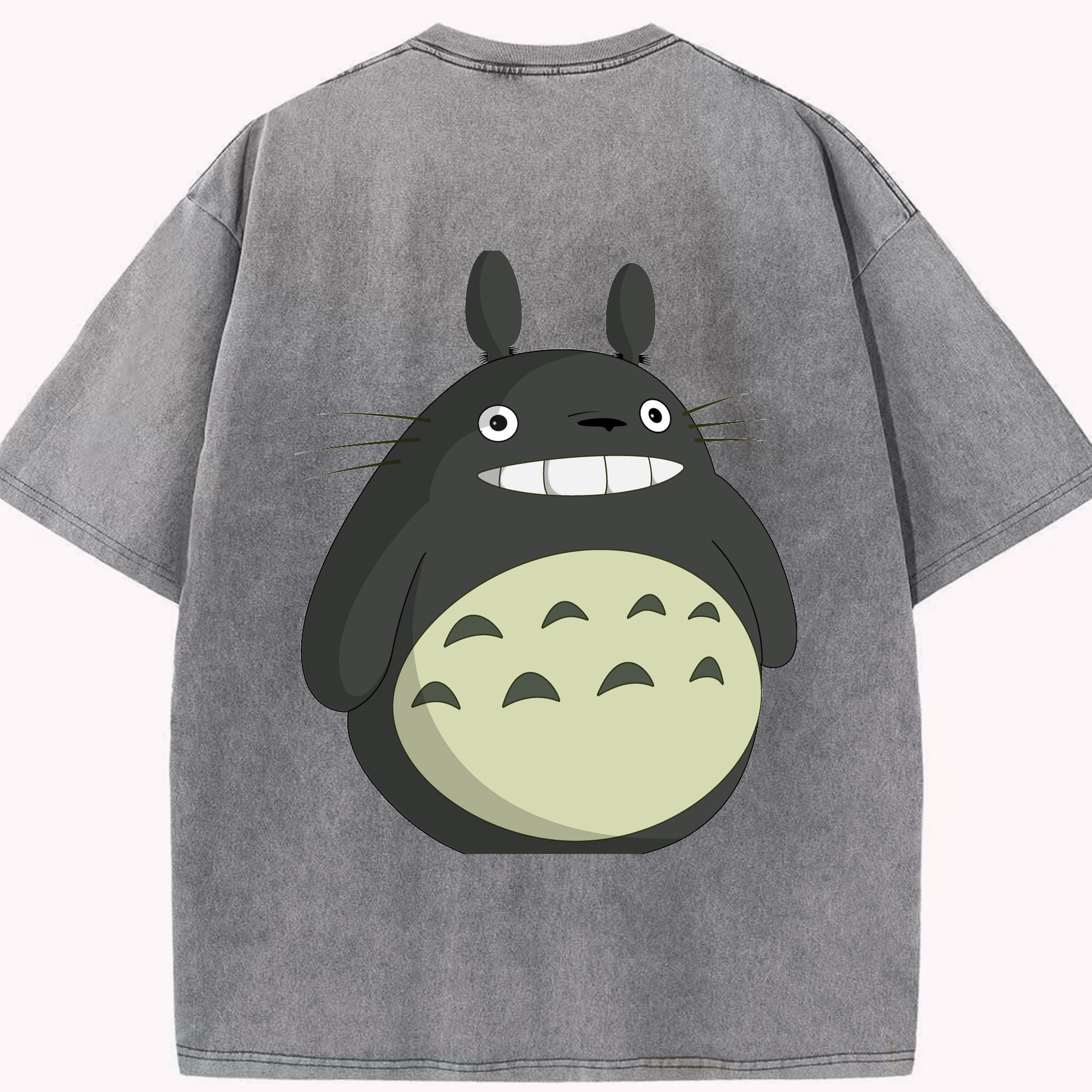 （画像用） となりのトトロ 草壁メイ 草壁サツキ My Neighbor Totoro Satsuki Kusakabe Mei Kusakabe 綿100% ヴィンテージ風 半袖Tシャツ（背面プリント）