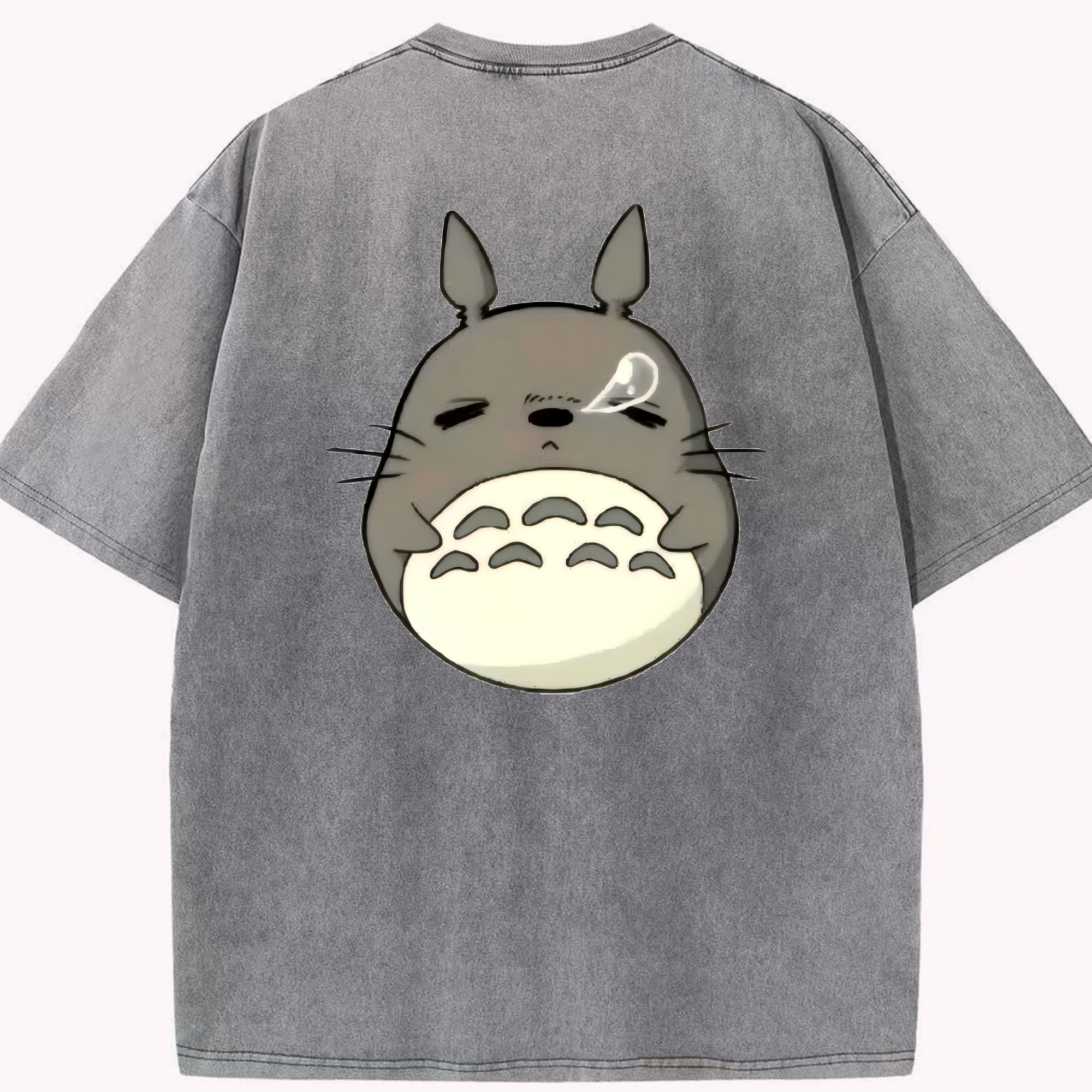 （画像用） となりのトトロ 草壁メイ 草壁サツキ My Neighbor Totoro Satsuki Kusakabe Mei Kusakabe 綿100% ヴィンテージ風 半袖Tシャツ（背面プリント）