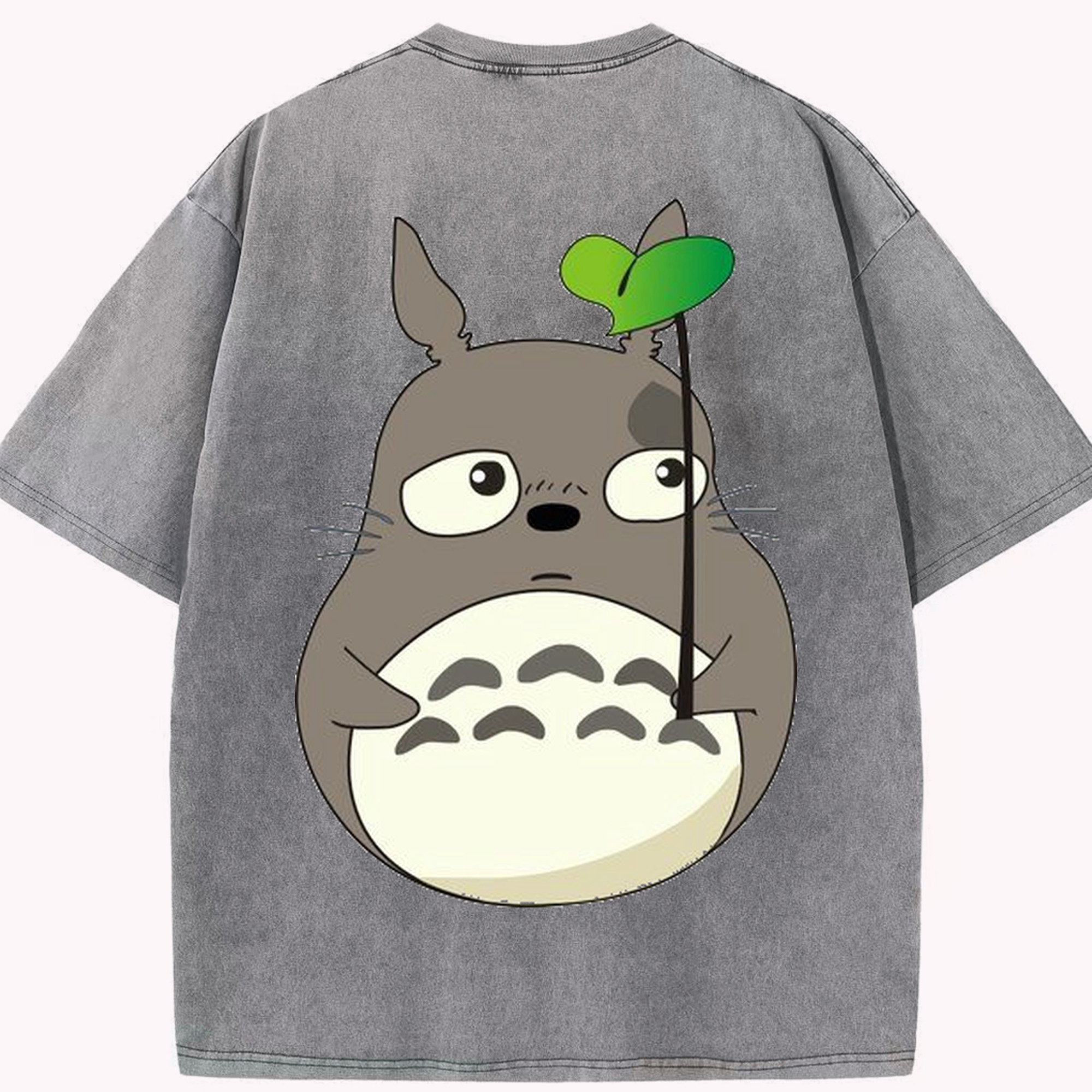（画像用） となりのトトロ 草壁メイ 草壁サツキ My Neighbor Totoro Satsuki Kusakabe Mei Kusakabe 綿100% ヴィンテージ風 半袖Tシャツ（背面プリント）