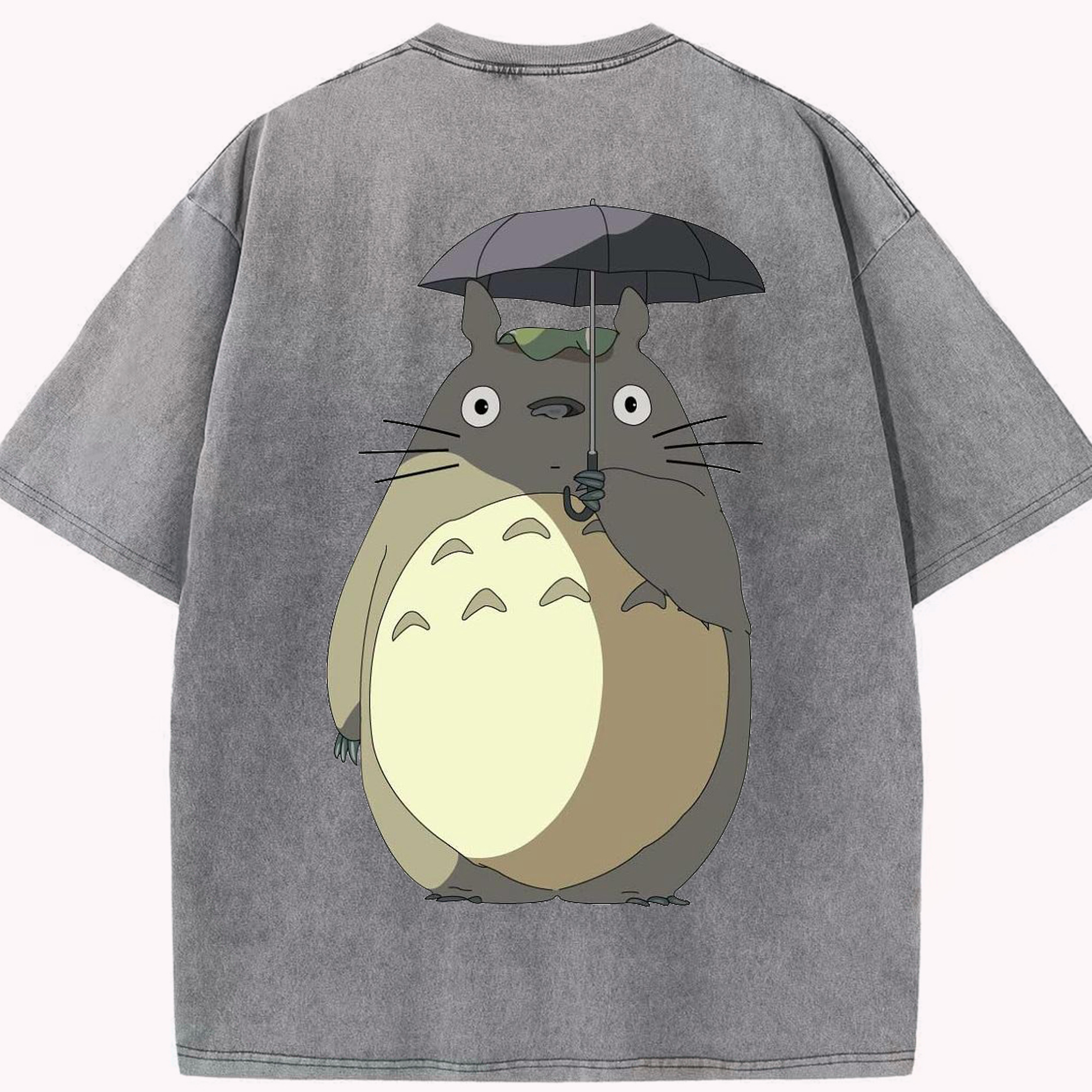 （画像用） となりのトトロ 草壁メイ 草壁サツキ My Neighbor Totoro Satsuki Kusakabe Mei Kusakabe 綿100% ヴィンテージ風 半袖Tシャツ（背面プリント）