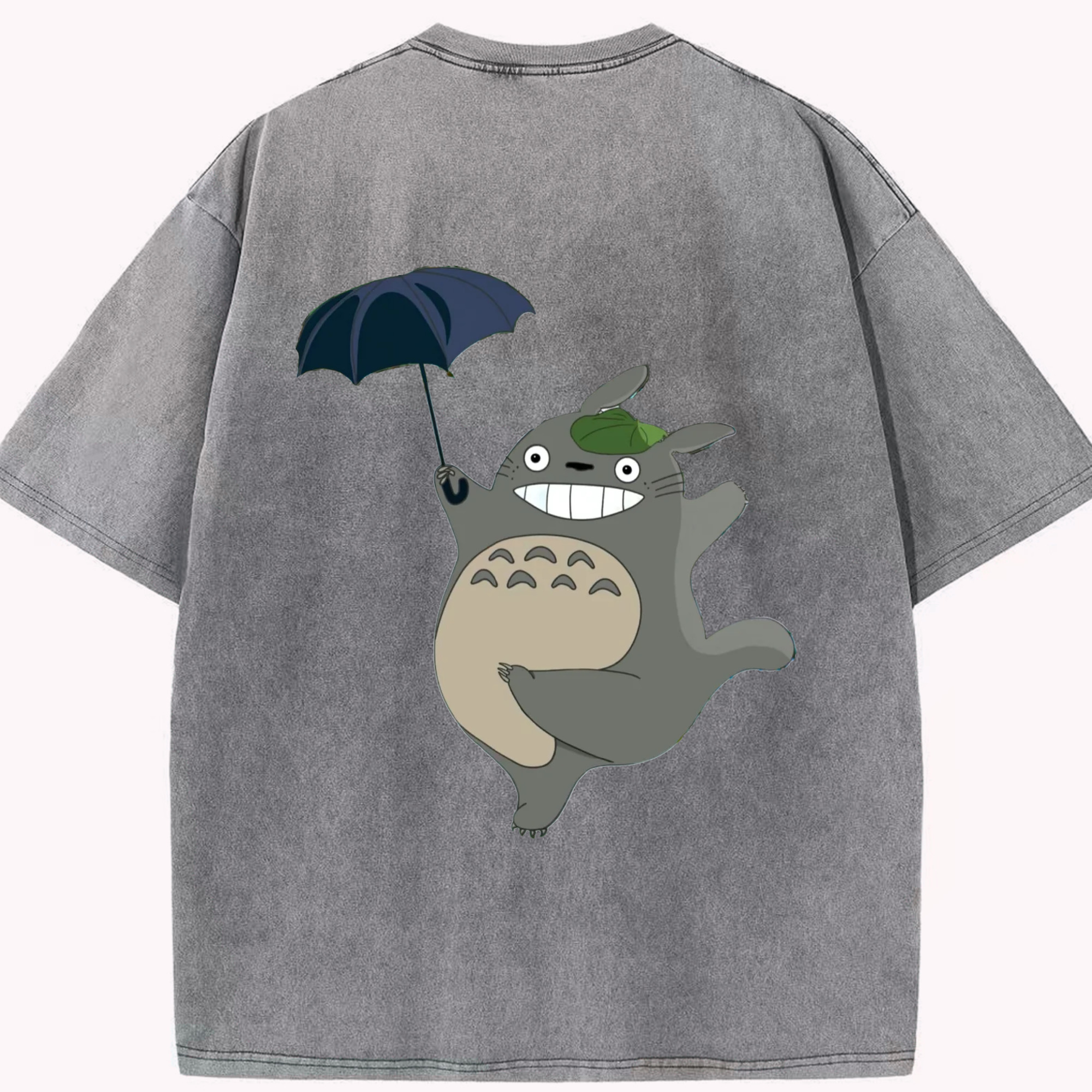 （画像用） となりのトトロ 草壁メイ 草壁サツキ My Neighbor Totoro Satsuki Kusakabe Mei Kusakabe 綿100% ヴィンテージ風 半袖Tシャツ（背面プリント）
