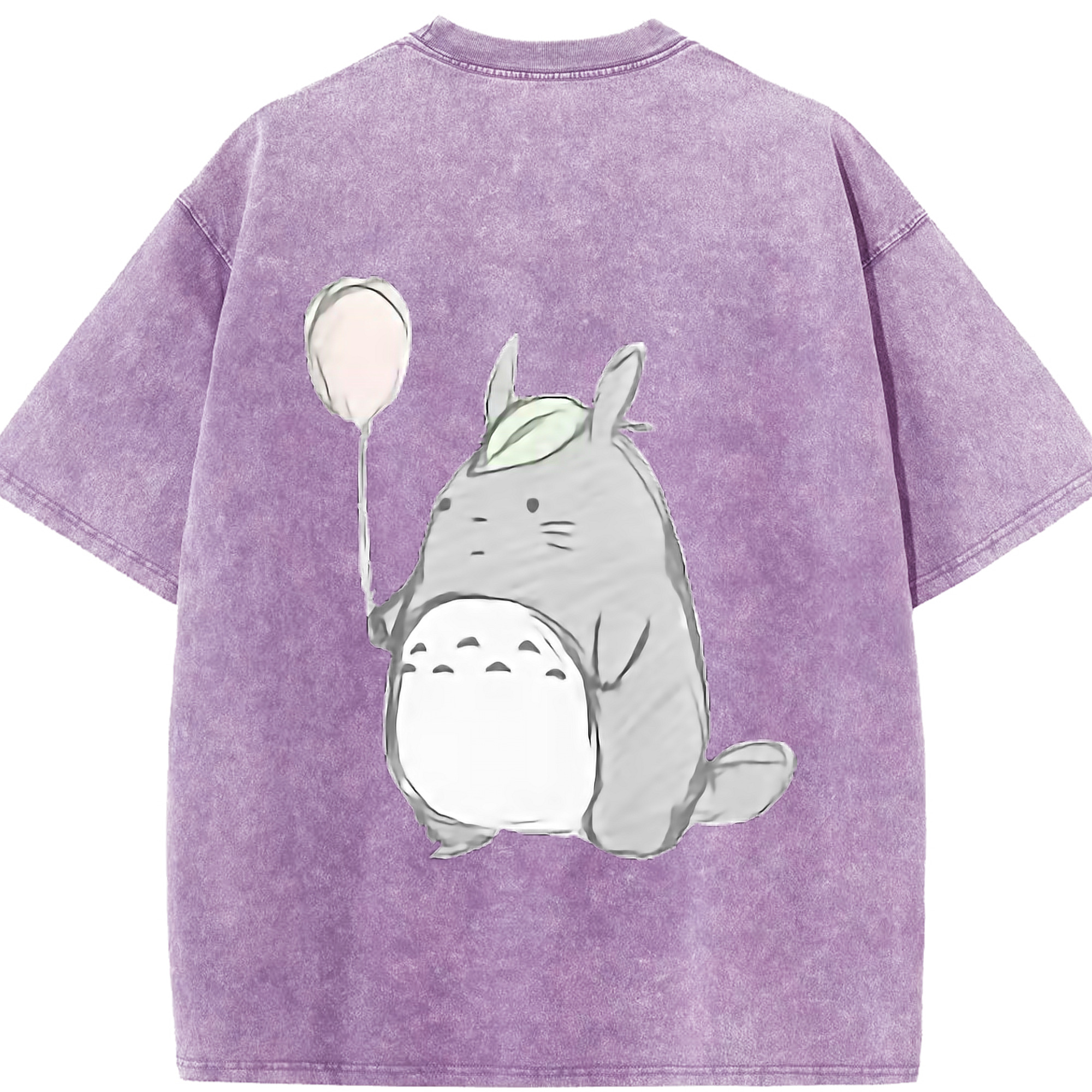 （画像用） となりのトトロ 草壁メイ 草壁サツキ My Neighbor Totoro Satsuki Kusakabe Mei Kusakabe 綿100% ヴィンテージ風 半袖Tシャツ（背面プリント）