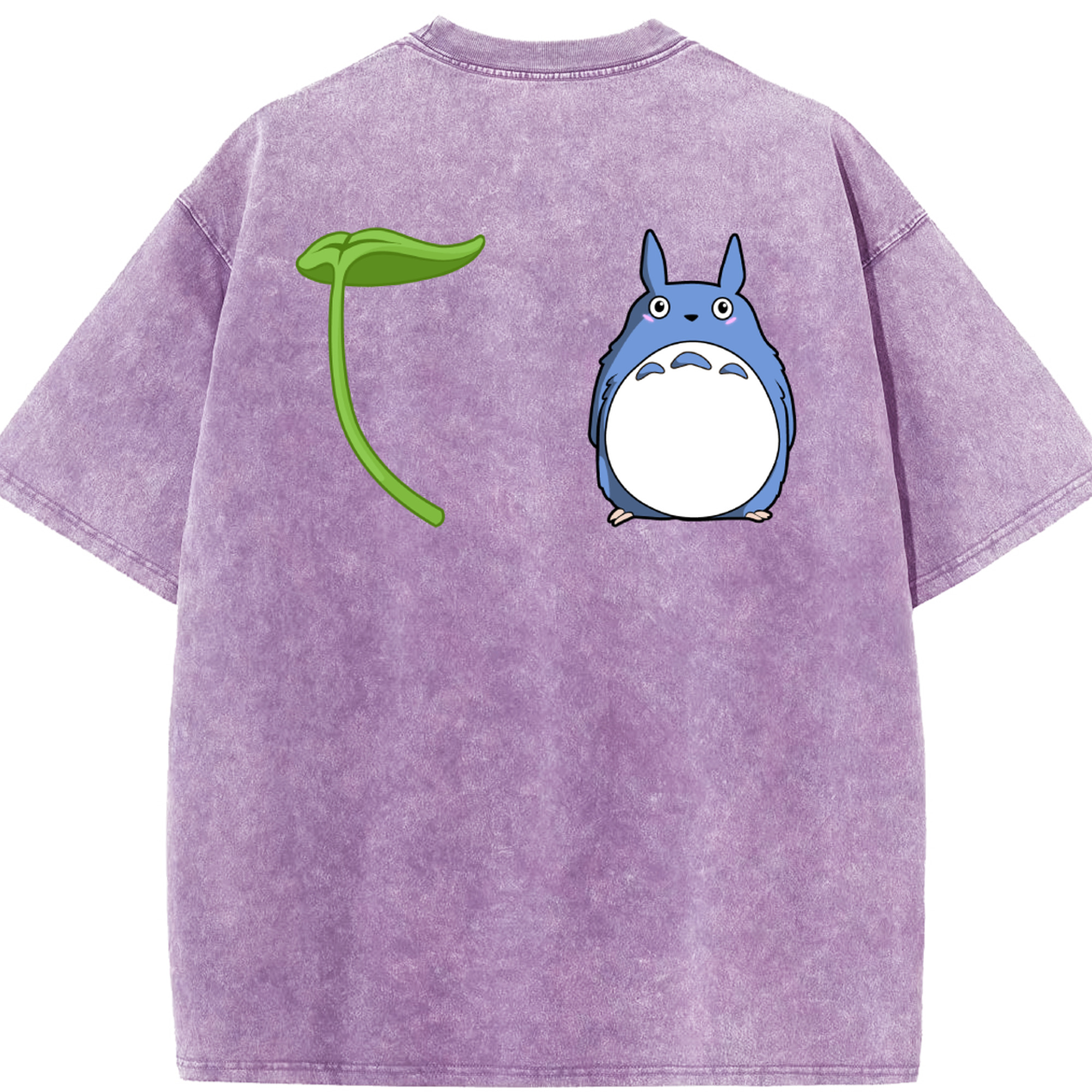 （画像用） となりのトトロ 草壁メイ 草壁サツキ My Neighbor Totoro Satsuki Kusakabe Mei Kusakabe 綿100% ヴィンテージ風 半袖Tシャツ（背面プリント）