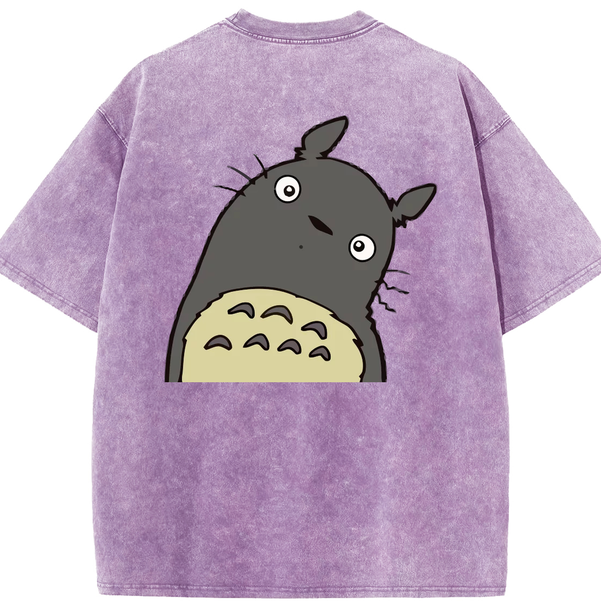（画像用） となりのトトロ 草壁メイ 草壁サツキ My Neighbor Totoro Satsuki Kusakabe Mei Kusakabe 綿100% ヴィンテージ風 半袖Tシャツ（背面プリント）