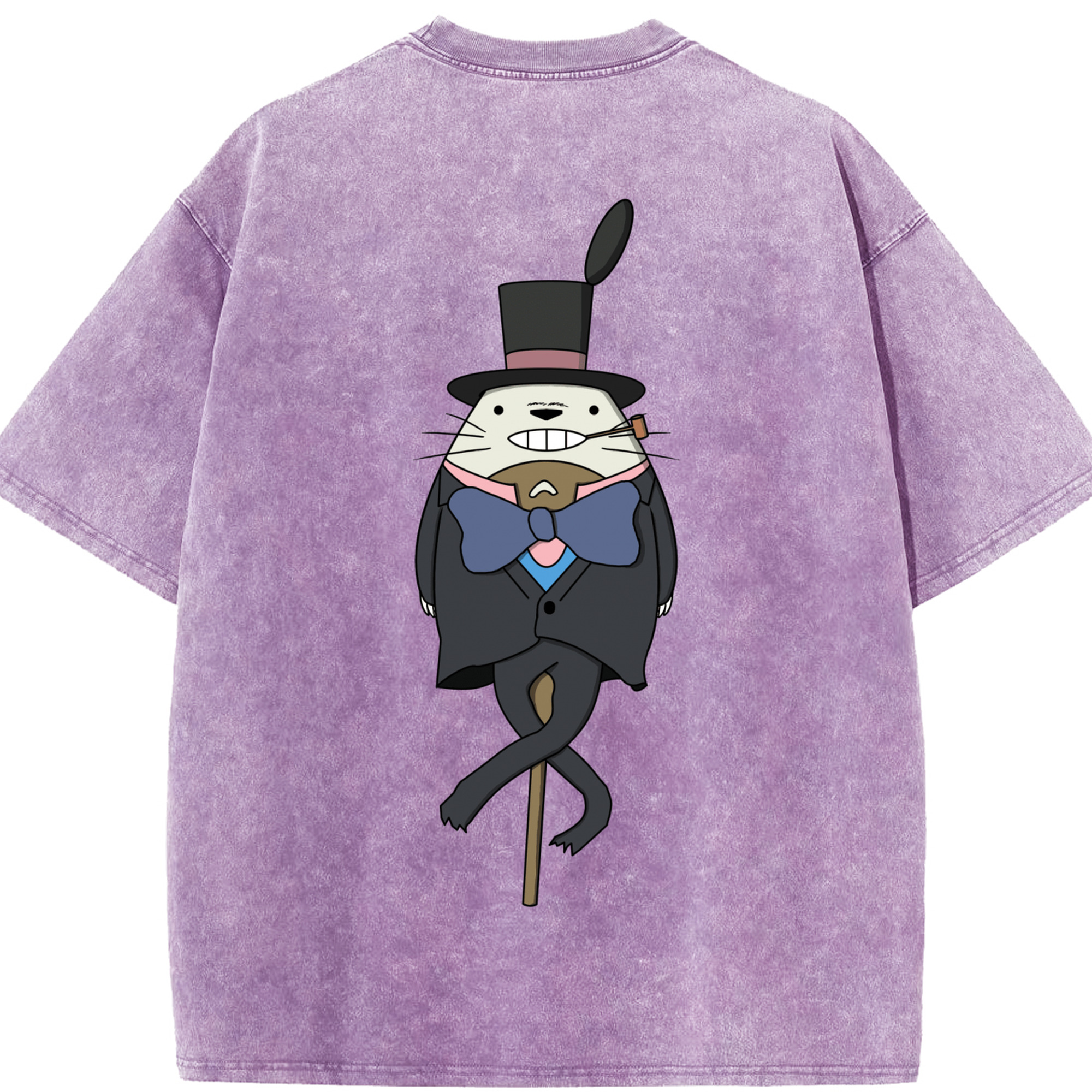 （画像用） となりのトトロ 草壁メイ 草壁サツキ My Neighbor Totoro Satsuki Kusakabe Mei Kusakabe 綿100% ヴィンテージ風 半袖Tシャツ（背面プリント）