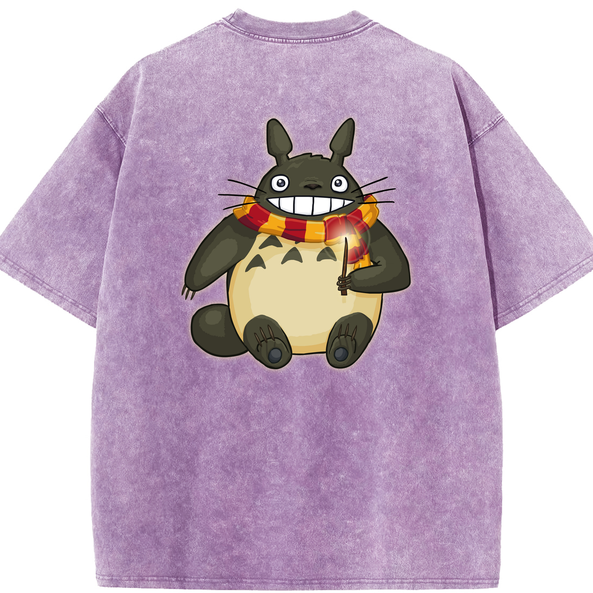 （画像用） となりのトトロ 草壁メイ 草壁サツキ My Neighbor Totoro Satsuki Kusakabe Mei Kusakabe 綿100% ヴィンテージ風 半袖Tシャツ（背面プリント）