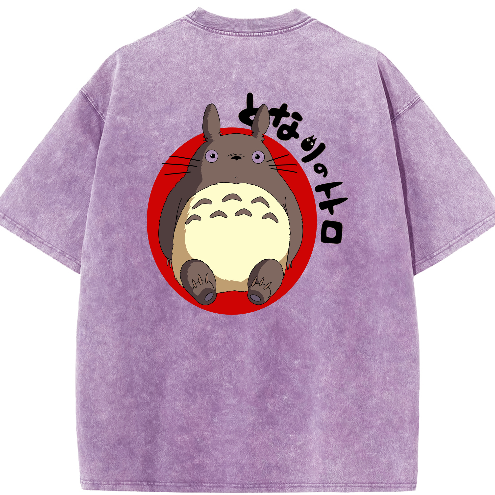 （画像用） となりのトトロ 草壁メイ 草壁サツキ My Neighbor Totoro Satsuki Kusakabe Mei Kusakabe 綿100% ヴィンテージ風 半袖Tシャツ（背面プリント）