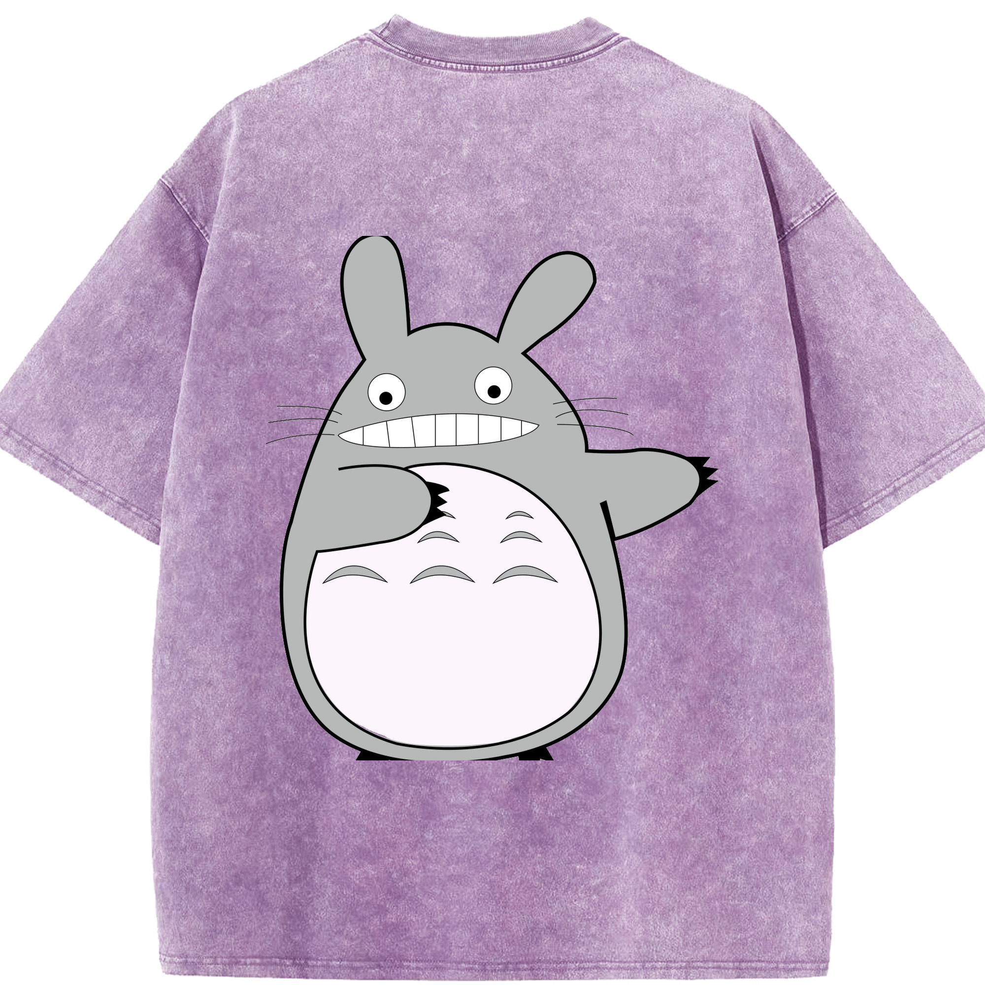 （画像用） となりのトトロ 草壁メイ 草壁サツキ My Neighbor Totoro Satsuki Kusakabe Mei Kusakabe 綿100% ヴィンテージ風 半袖Tシャツ（背面プリント）