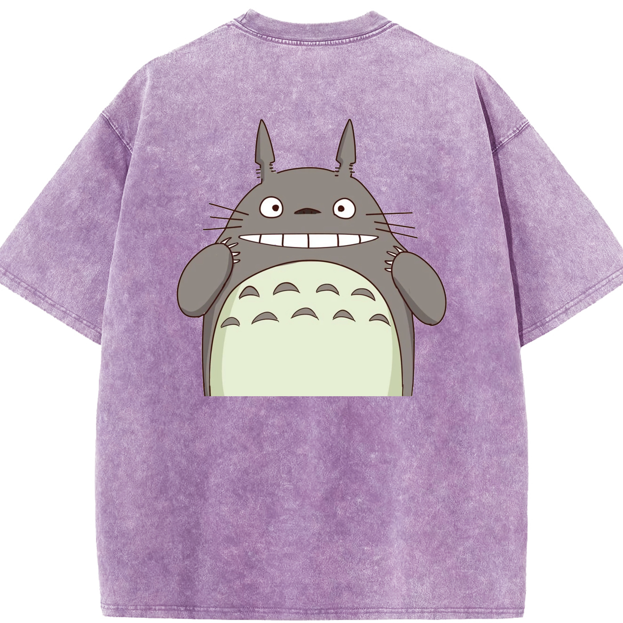 （画像用） となりのトトロ 草壁メイ 草壁サツキ My Neighbor Totoro Satsuki Kusakabe Mei Kusakabe 綿100% ヴィンテージ風 半袖Tシャツ（背面プリント）