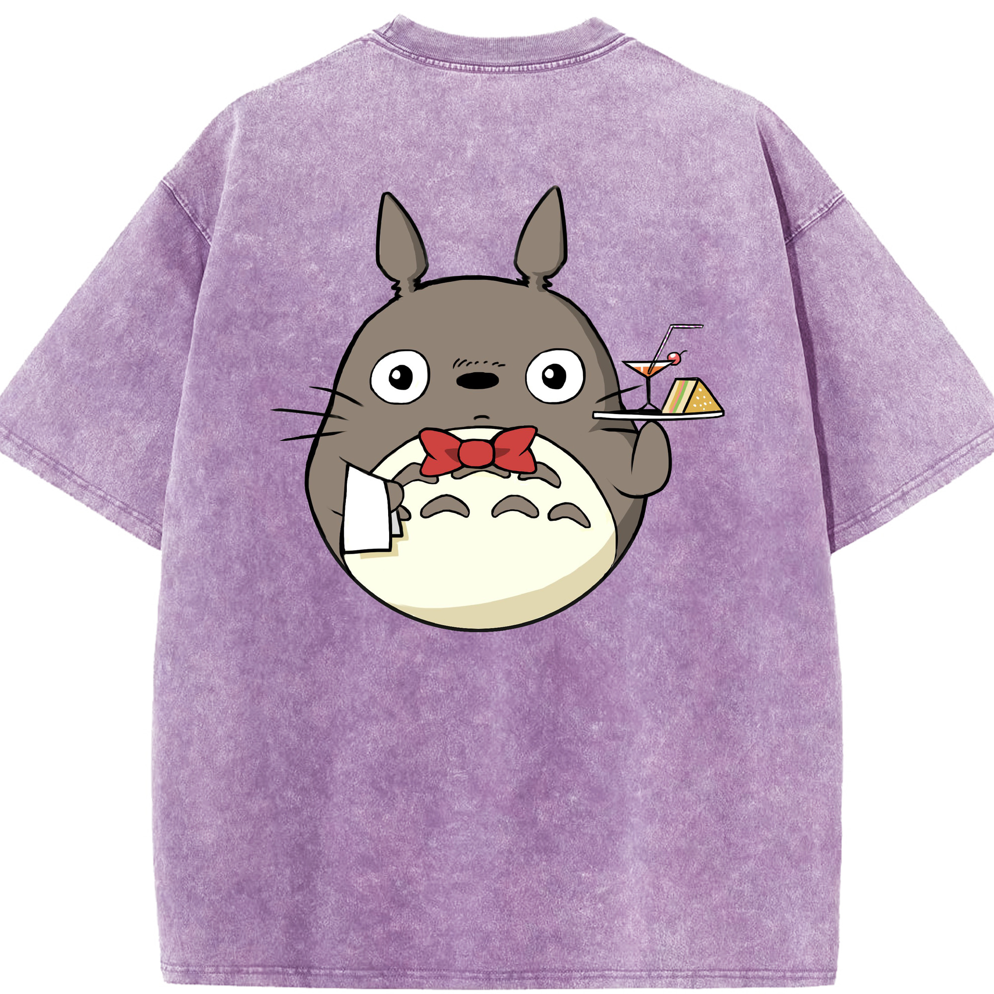（画像用） となりのトトロ 草壁メイ 草壁サツキ My Neighbor Totoro Satsuki Kusakabe Mei Kusakabe 綿100% ヴィンテージ風 半袖Tシャツ（背面プリント）