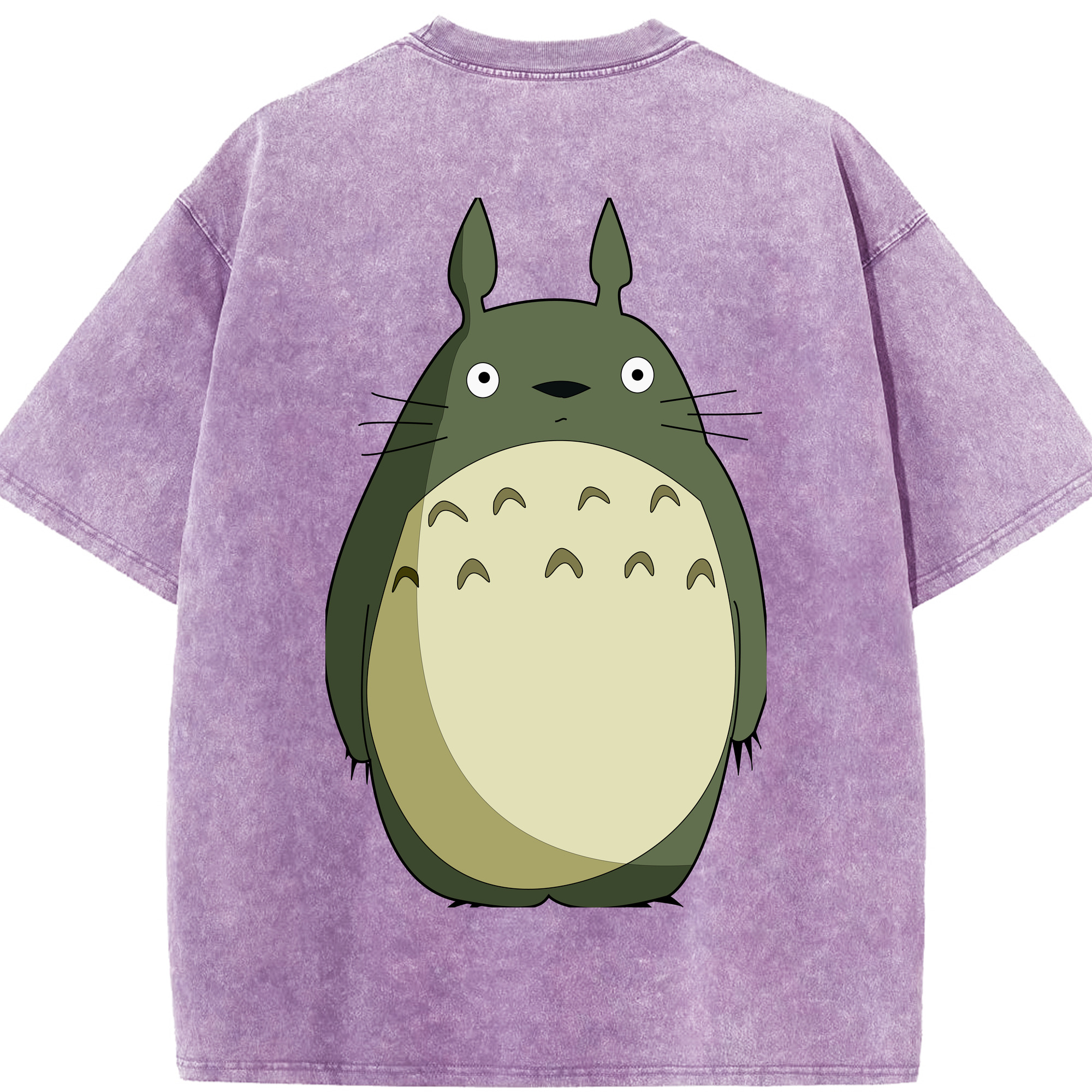 （画像用） となりのトトロ 草壁メイ 草壁サツキ My Neighbor Totoro Satsuki Kusakabe Mei Kusakabe 綿100% ヴィンテージ風 半袖Tシャツ（背面プリント）