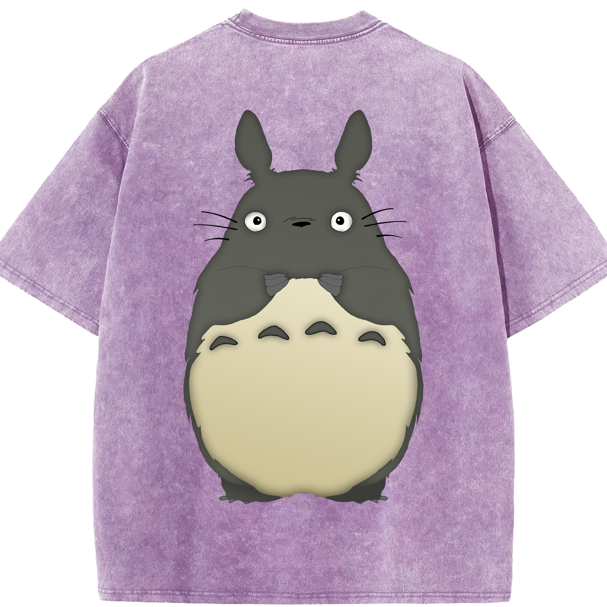 （画像用） となりのトトロ 草壁メイ 草壁サツキ My Neighbor Totoro Satsuki Kusakabe Mei Kusakabe 綿100% ヴィンテージ風 半袖Tシャツ（背面プリント）
