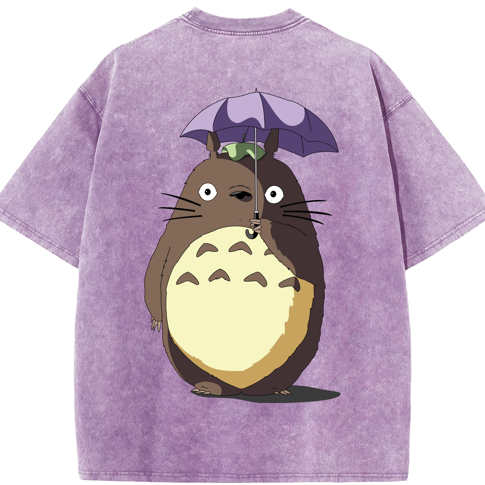 （画像用） となりのトトロ 草壁メイ 草壁サツキ My Neighbor Totoro Satsuki Kusakabe Mei Kusakabe 綿100% ヴィンテージ風 半袖Tシャツ（背面プリント）