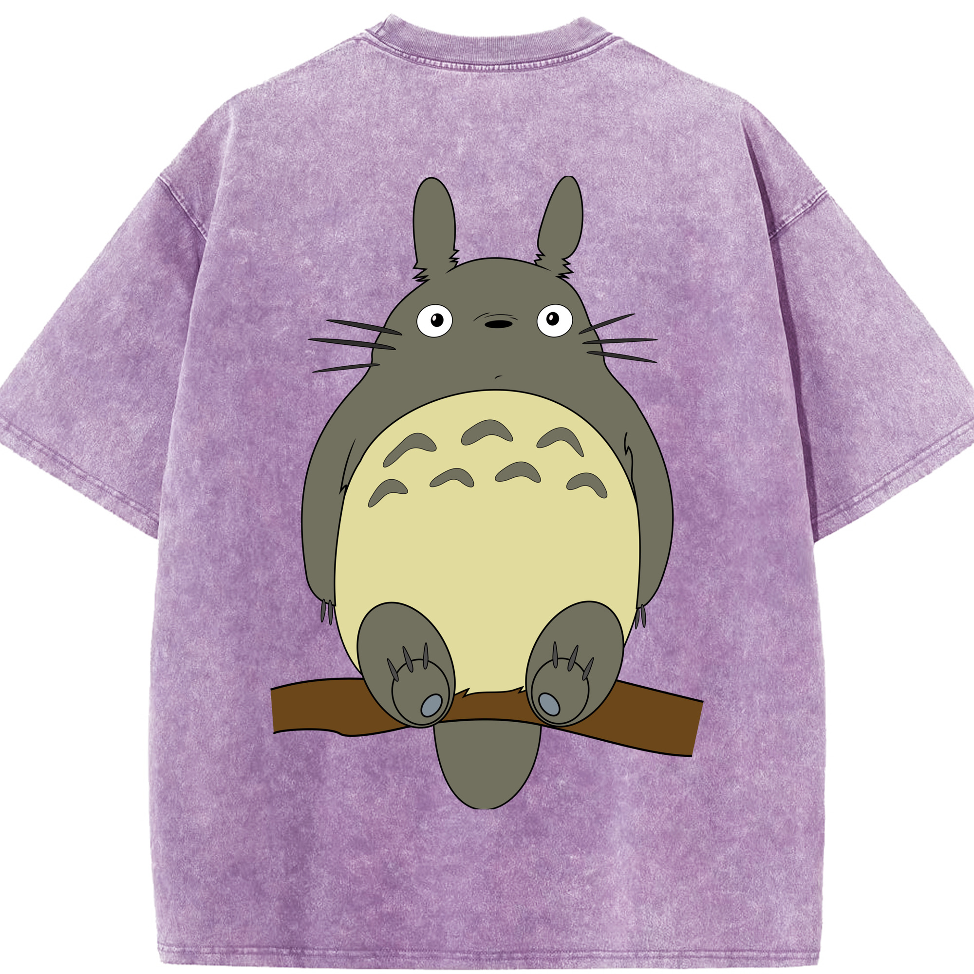 （画像用） となりのトトロ 草壁メイ 草壁サツキ My Neighbor Totoro Satsuki Kusakabe Mei Kusakabe 綿100% ヴィンテージ風 半袖Tシャツ（背面プリント）