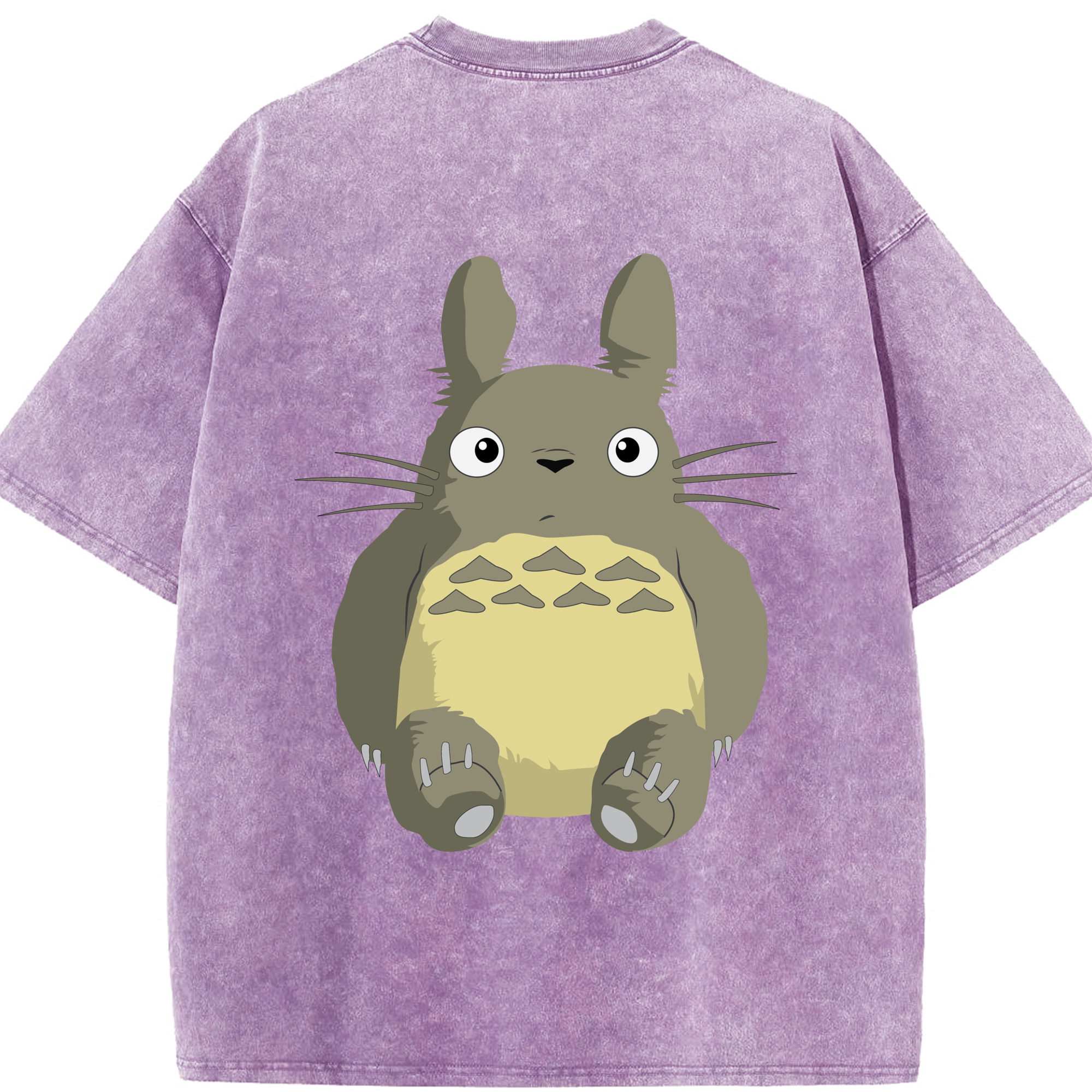 （画像用） となりのトトロ 草壁メイ 草壁サツキ My Neighbor Totoro Satsuki Kusakabe Mei Kusakabe 綿100% ヴィンテージ風 半袖Tシャツ（背面プリント）