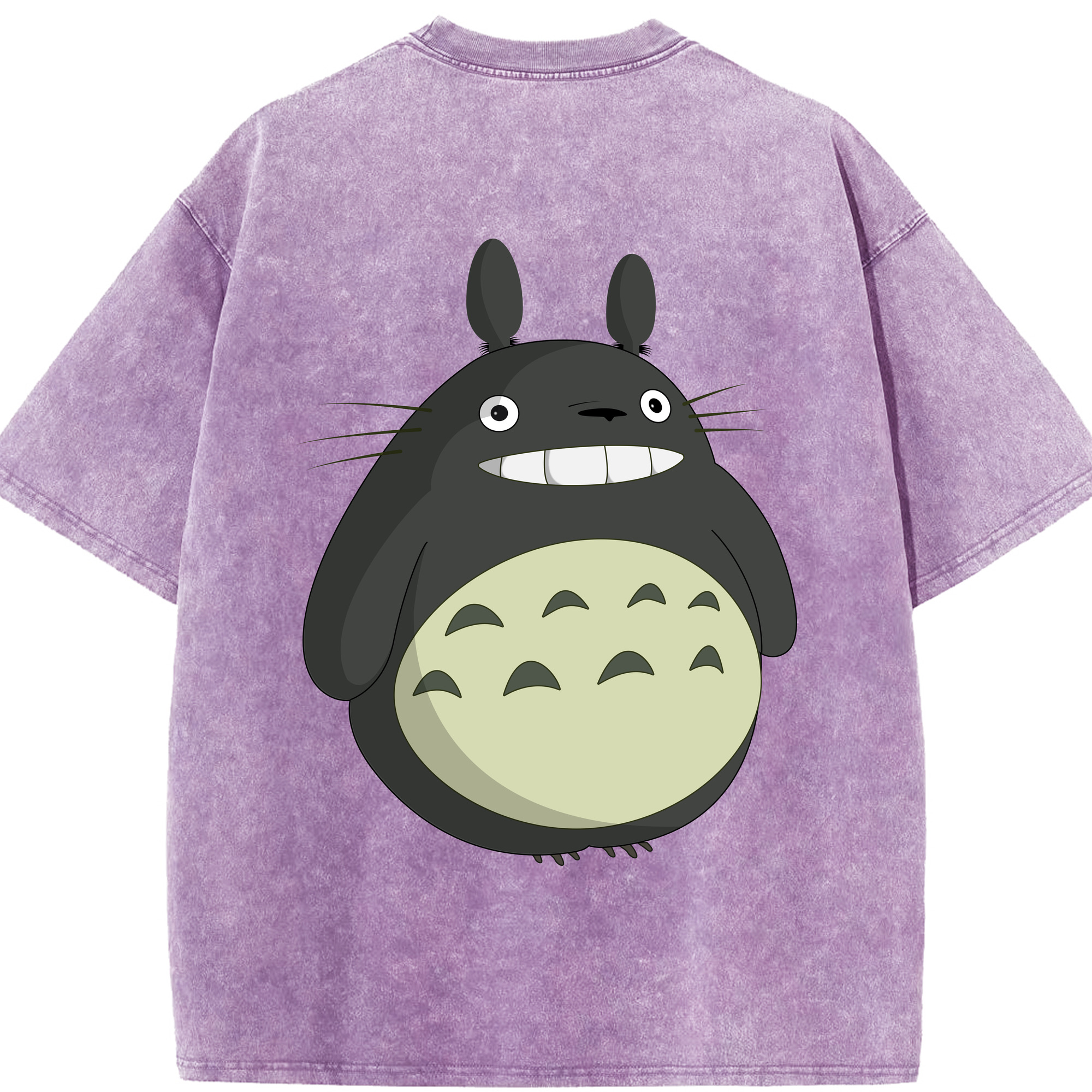 （画像用） となりのトトロ 草壁メイ 草壁サツキ My Neighbor Totoro Satsuki Kusakabe Mei Kusakabe 綿100% ヴィンテージ風 半袖Tシャツ（背面プリント）