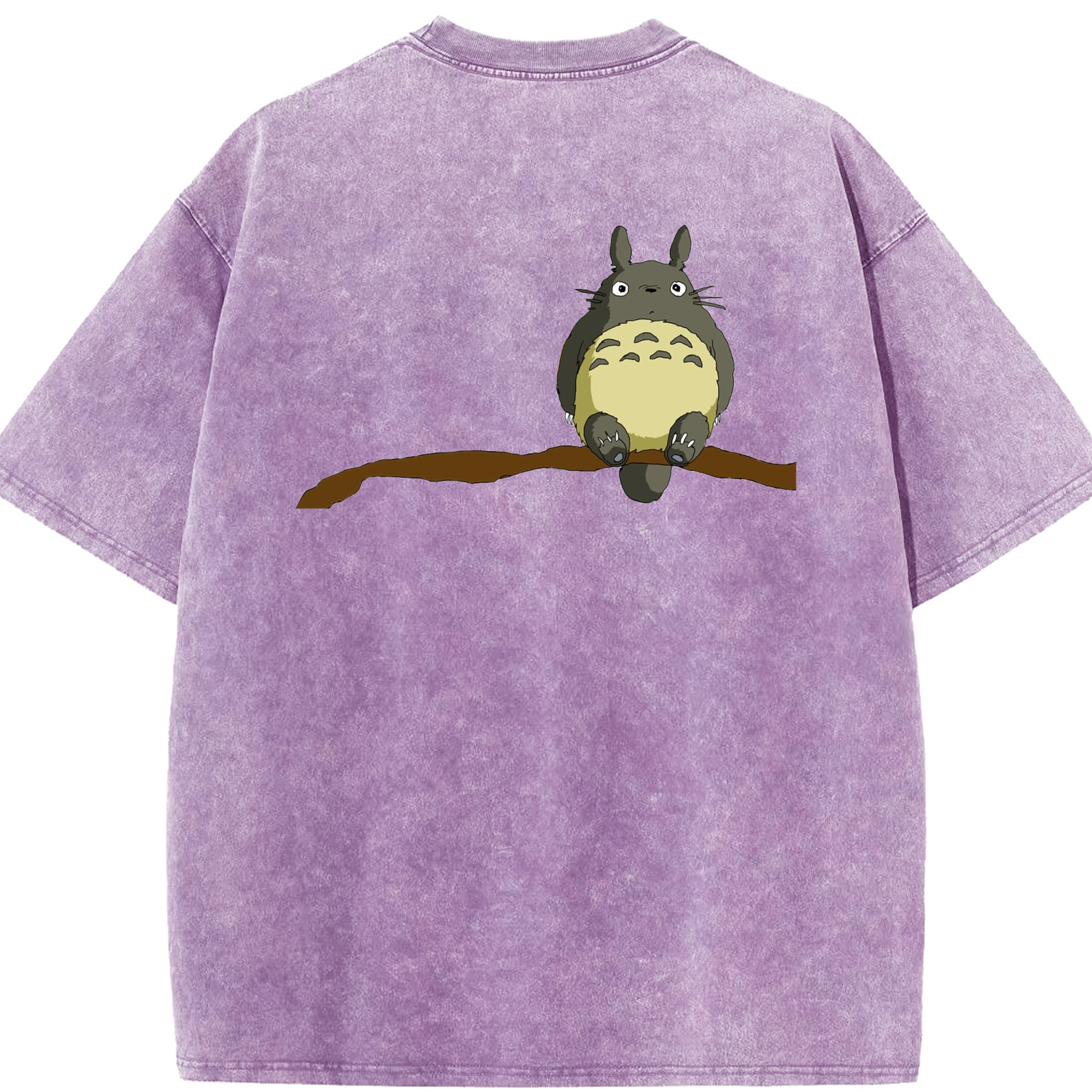 （画像用） となりのトトロ 草壁メイ 草壁サツキ My Neighbor Totoro Satsuki Kusakabe Mei Kusakabe 綿100% ヴィンテージ風 半袖Tシャツ（背面プリント）