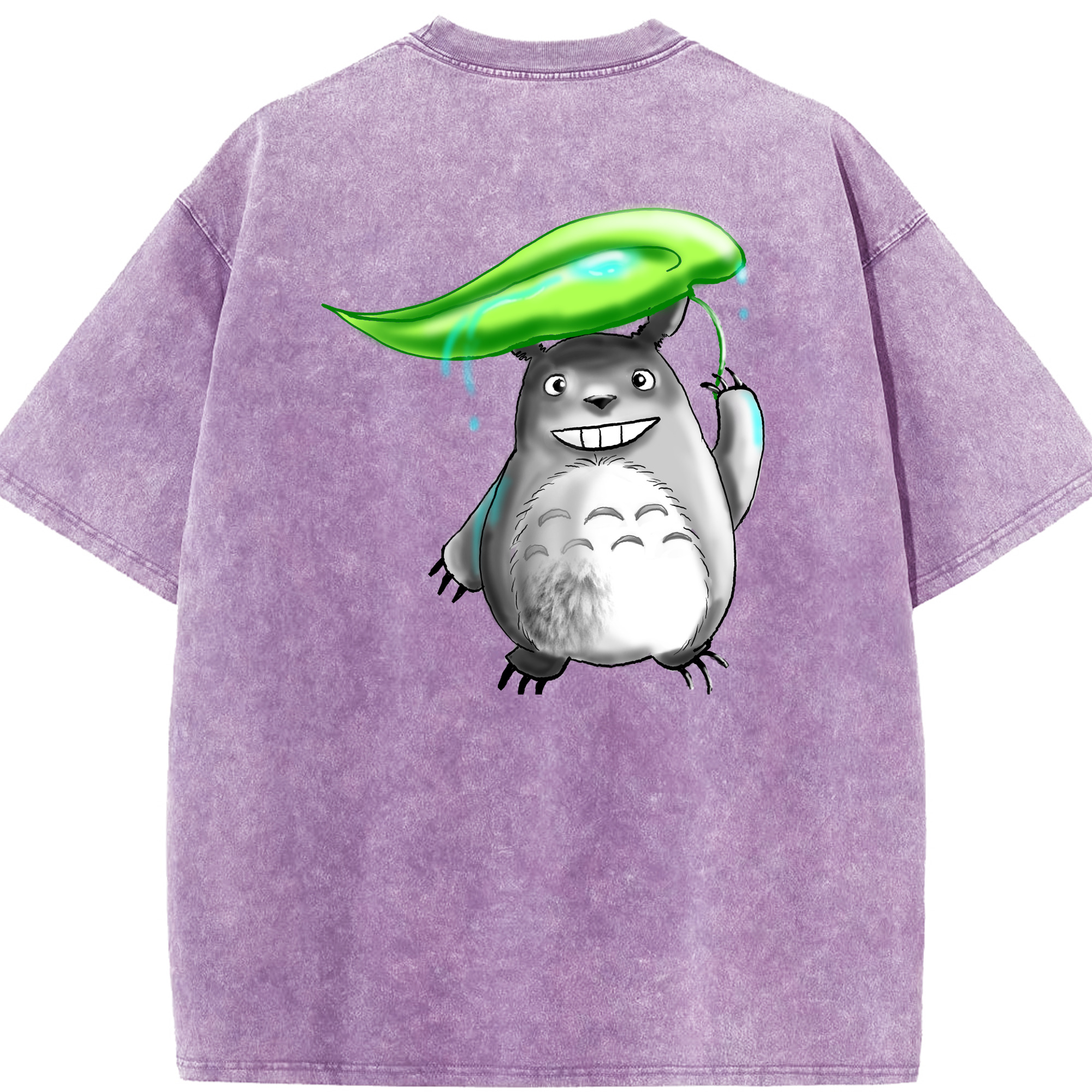 （画像用） となりのトトロ 草壁メイ 草壁サツキ My Neighbor Totoro Satsuki Kusakabe Mei Kusakabe 綿100% ヴィンテージ風 半袖Tシャツ（背面プリント）