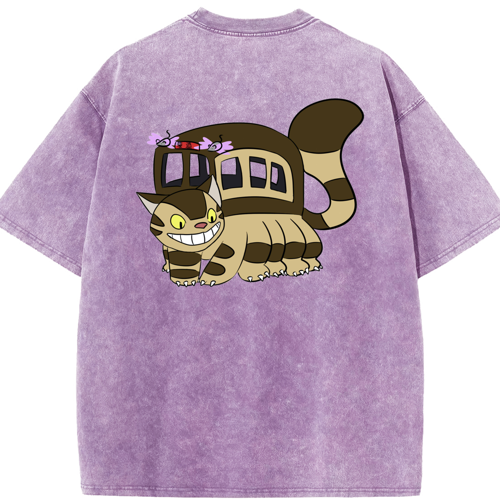 （画像用） となりのトトロ 草壁メイ 草壁サツキ My Neighbor Totoro Satsuki Kusakabe Mei Kusakabe 綿100% ヴィンテージ風 半袖Tシャツ（背面プリント）
