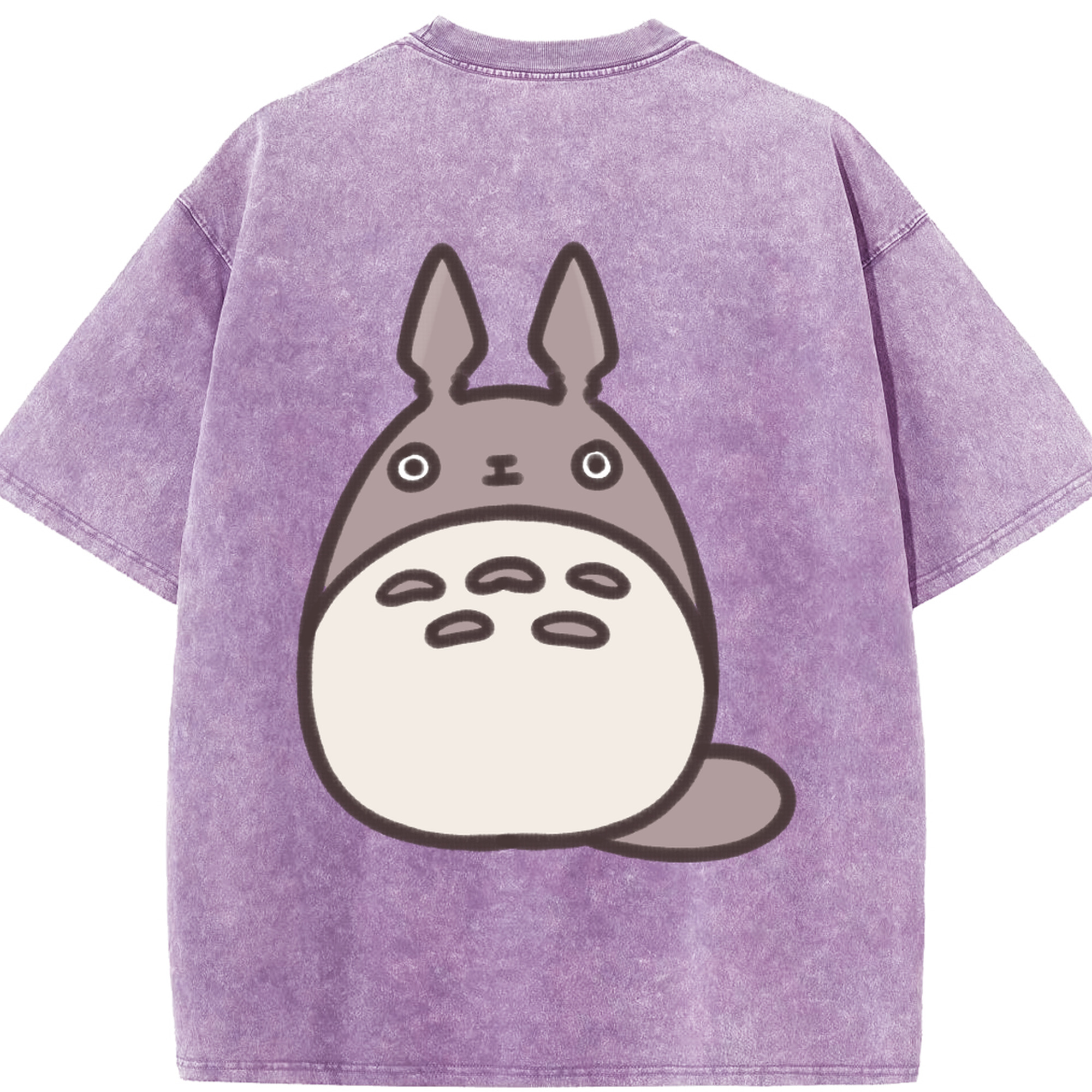 （画像用） となりのトトロ 草壁メイ 草壁サツキ My Neighbor Totoro Satsuki Kusakabe Mei Kusakabe 綿100% ヴィンテージ風 半袖Tシャツ（背面プリント）