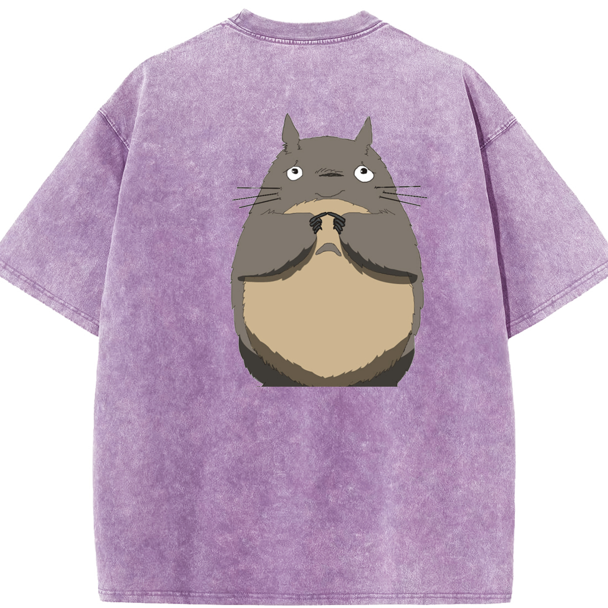 （画像用） となりのトトロ 草壁メイ 草壁サツキ My Neighbor Totoro Satsuki Kusakabe Mei Kusakabe 綿100% ヴィンテージ風 半袖Tシャツ（背面プリント）