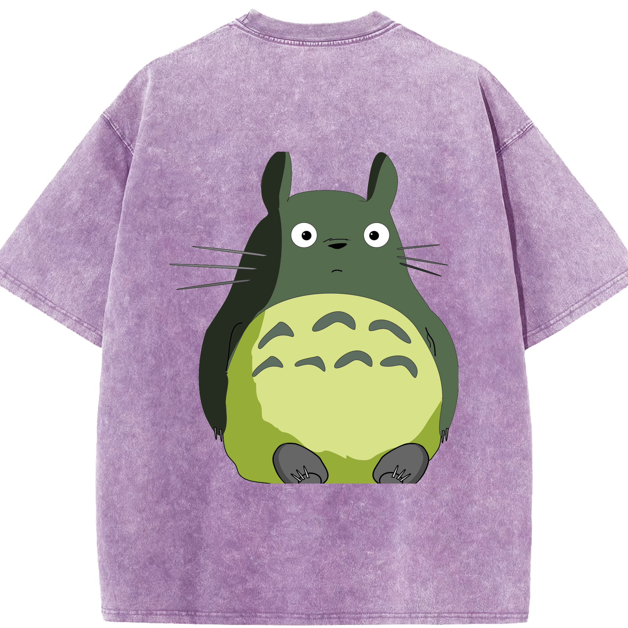 （画像用） となりのトトロ 草壁メイ 草壁サツキ My Neighbor Totoro Satsuki Kusakabe Mei Kusakabe 綿100% ヴィンテージ風 半袖Tシャツ（背面プリント）