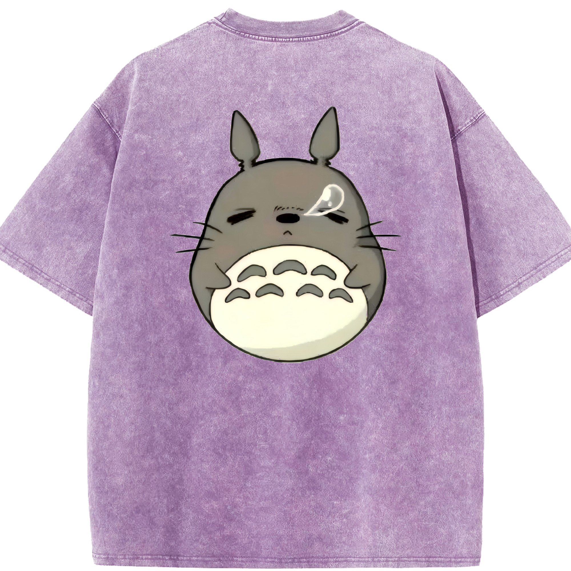 （画像用） となりのトトロ 草壁メイ 草壁サツキ My Neighbor Totoro Satsuki Kusakabe Mei Kusakabe 綿100% ヴィンテージ風 半袖Tシャツ（背面プリント）