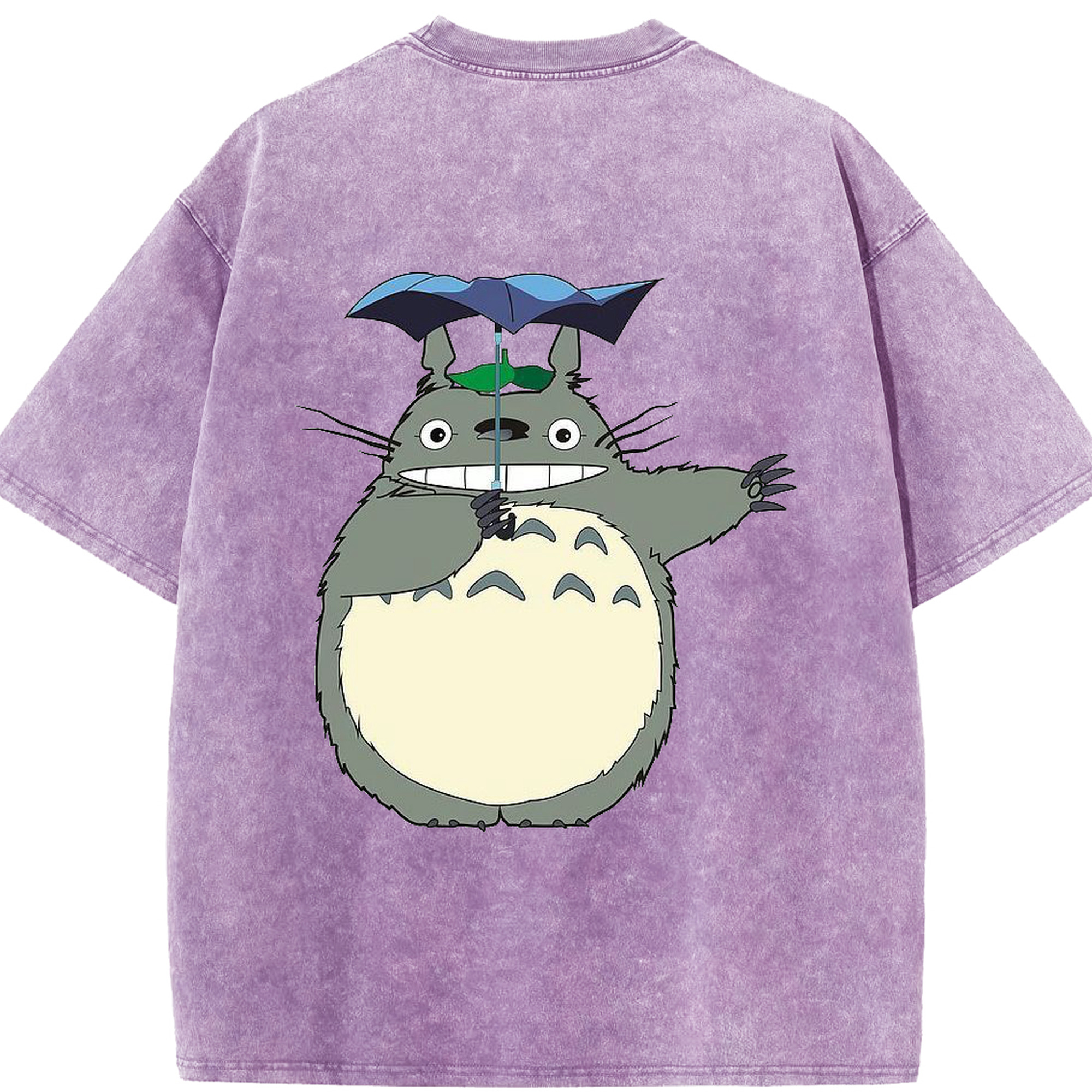 （画像用） となりのトトロ 草壁メイ 草壁サツキ My Neighbor Totoro Satsuki Kusakabe Mei Kusakabe 綿100% ヴィンテージ風 半袖Tシャツ（背面プリント）
