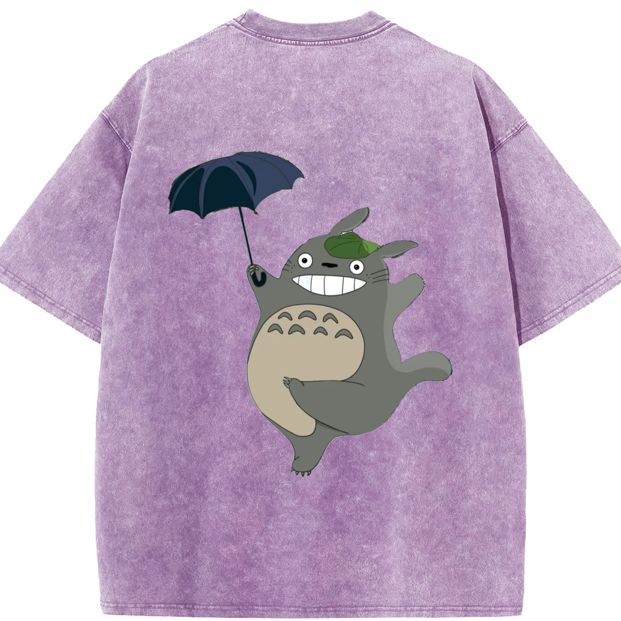 （画像用） となりのトトロ 草壁メイ 草壁サツキ My Neighbor Totoro Satsuki Kusakabe Mei Kusakabe 綿100% ヴィンテージ風 半袖Tシャツ（背面プリント）