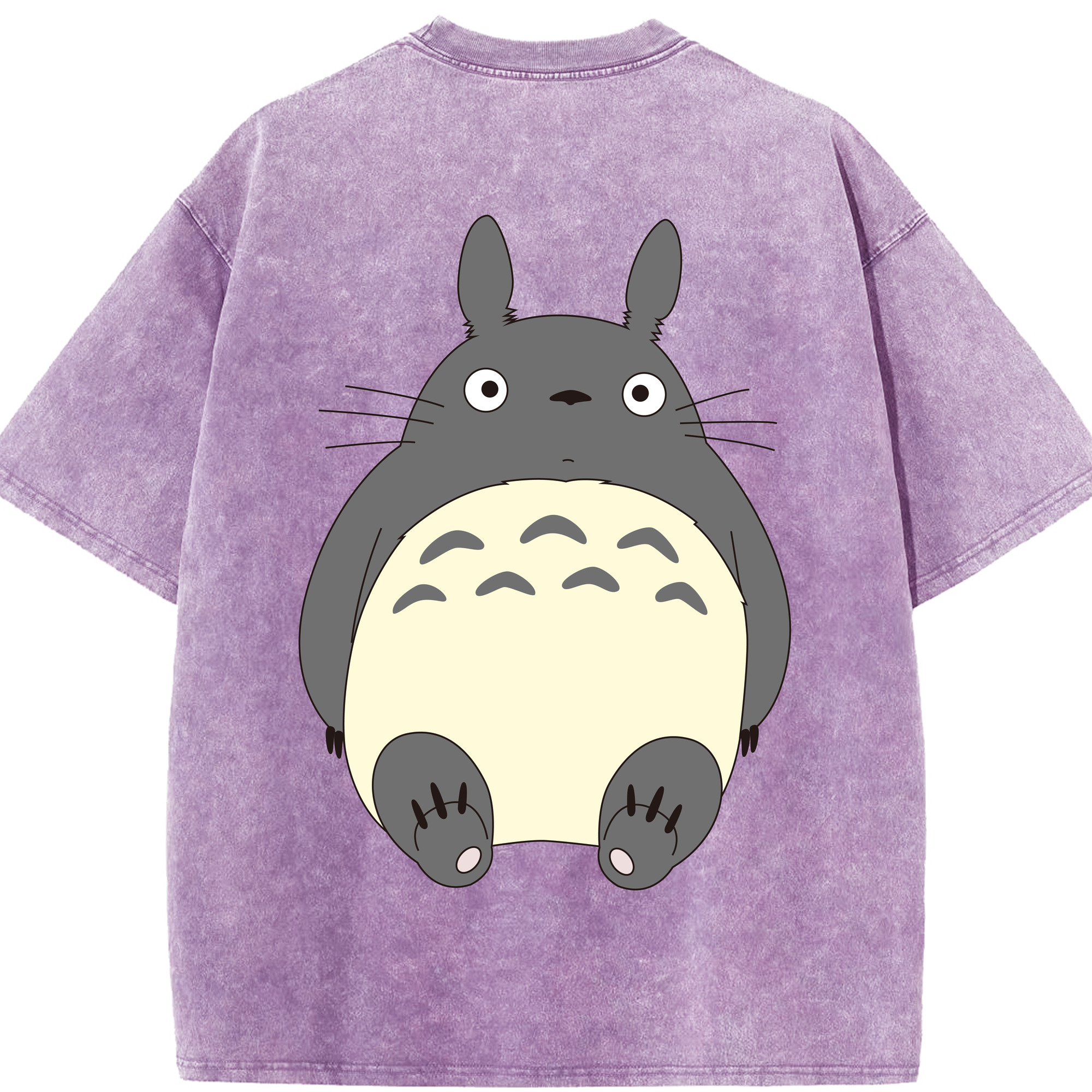 （画像用） となりのトトロ 草壁メイ 草壁サツキ My Neighbor Totoro Satsuki Kusakabe Mei Kusakabe 綿100% ヴィンテージ風 半袖Tシャツ（背面プリント）