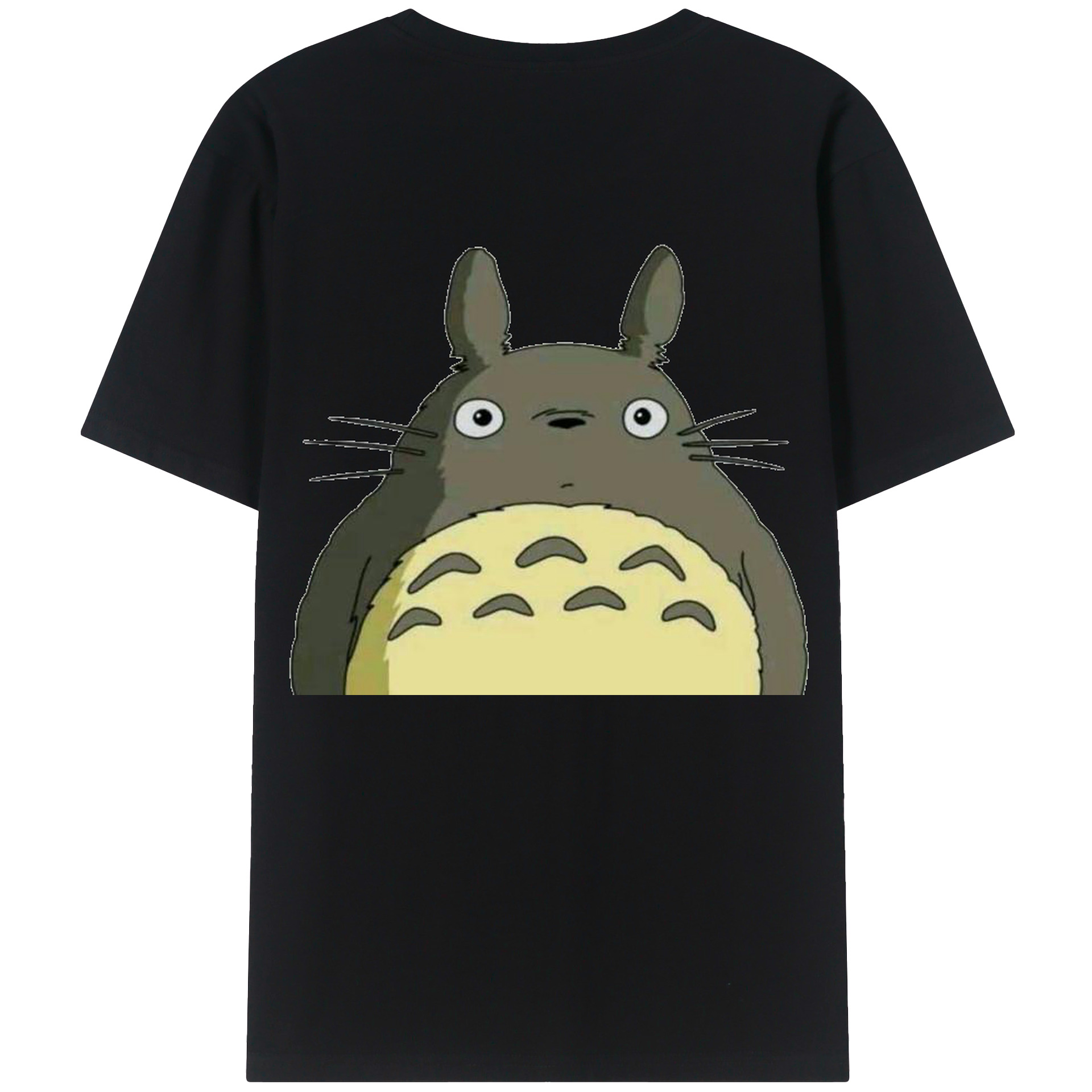 （画像用） となりのトトロ 草壁メイ 草壁サツキ My Neighbor Totoro Satsuki Kusakabe Mei Kusakabe 綿100％ メンズ半袖Tシャツ（バックプリント） 通気性