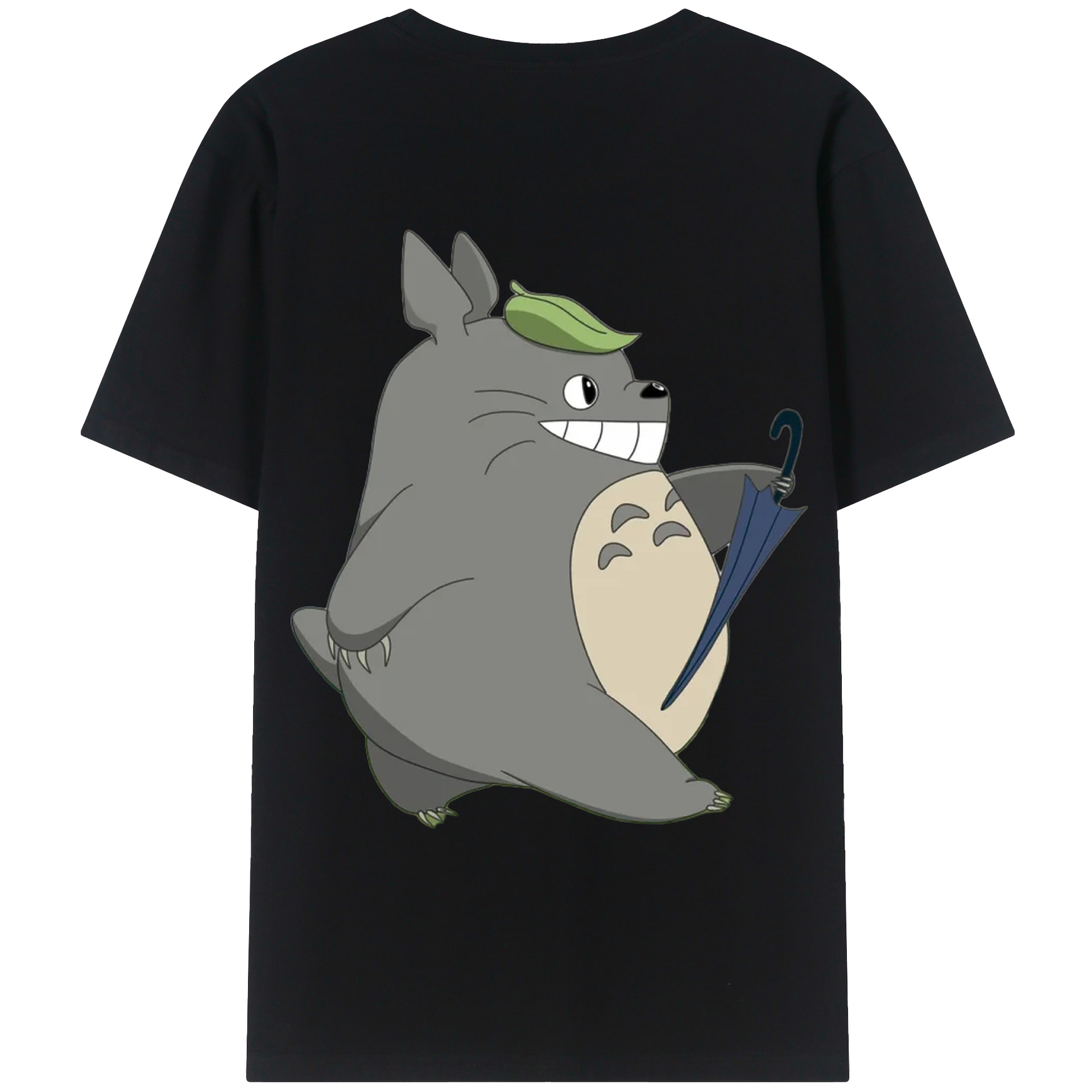 （画像用） となりのトトロ 草壁メイ 草壁サツキ My Neighbor Totoro Satsuki Kusakabe Mei Kusakabe 綿100％ メンズ半袖Tシャツ（バックプリント） 通気性
