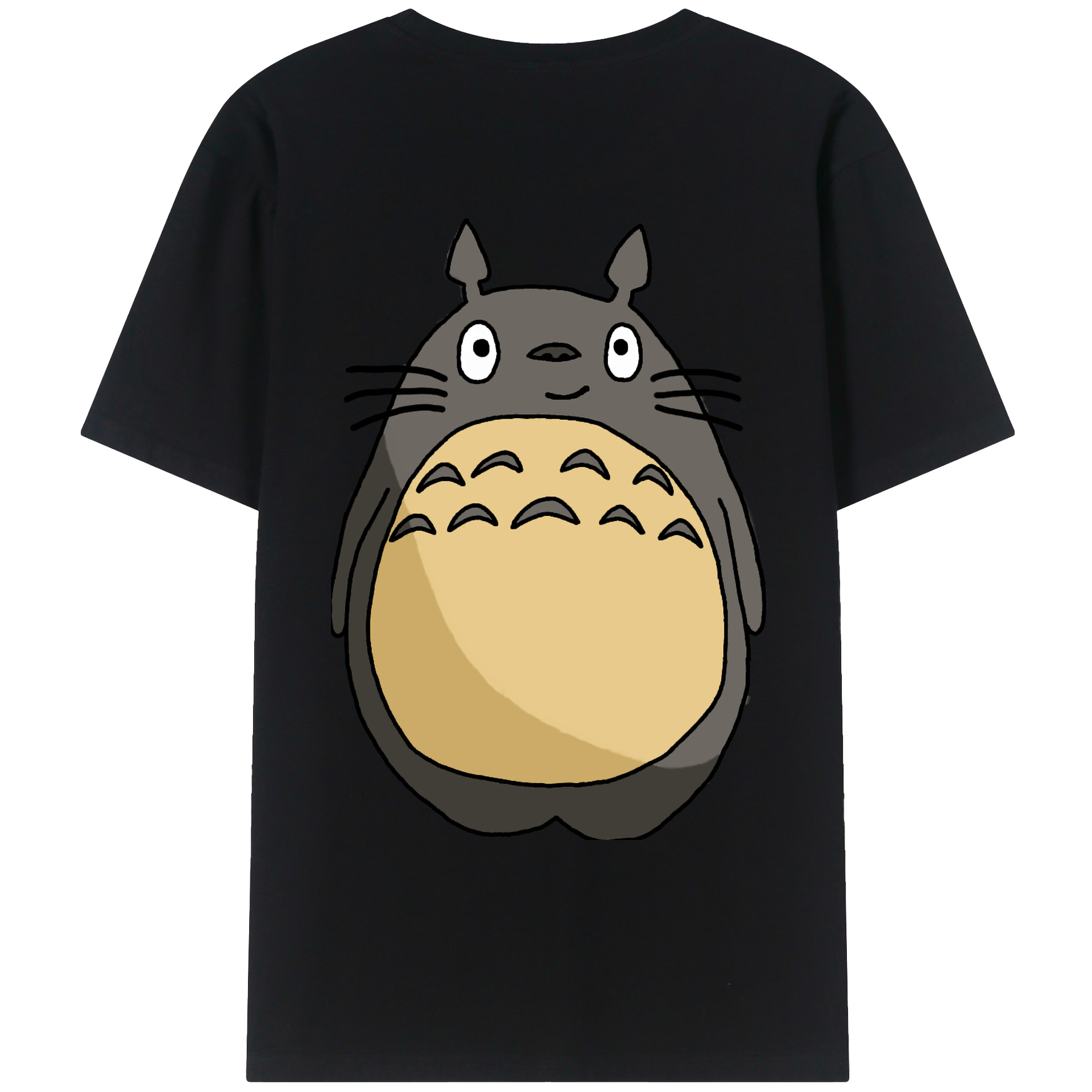 （画像用） となりのトトロ 草壁メイ 草壁サツキ My Neighbor Totoro Satsuki Kusakabe Mei Kusakabe 綿100％ メンズ半袖Tシャツ（バックプリント） 通気性