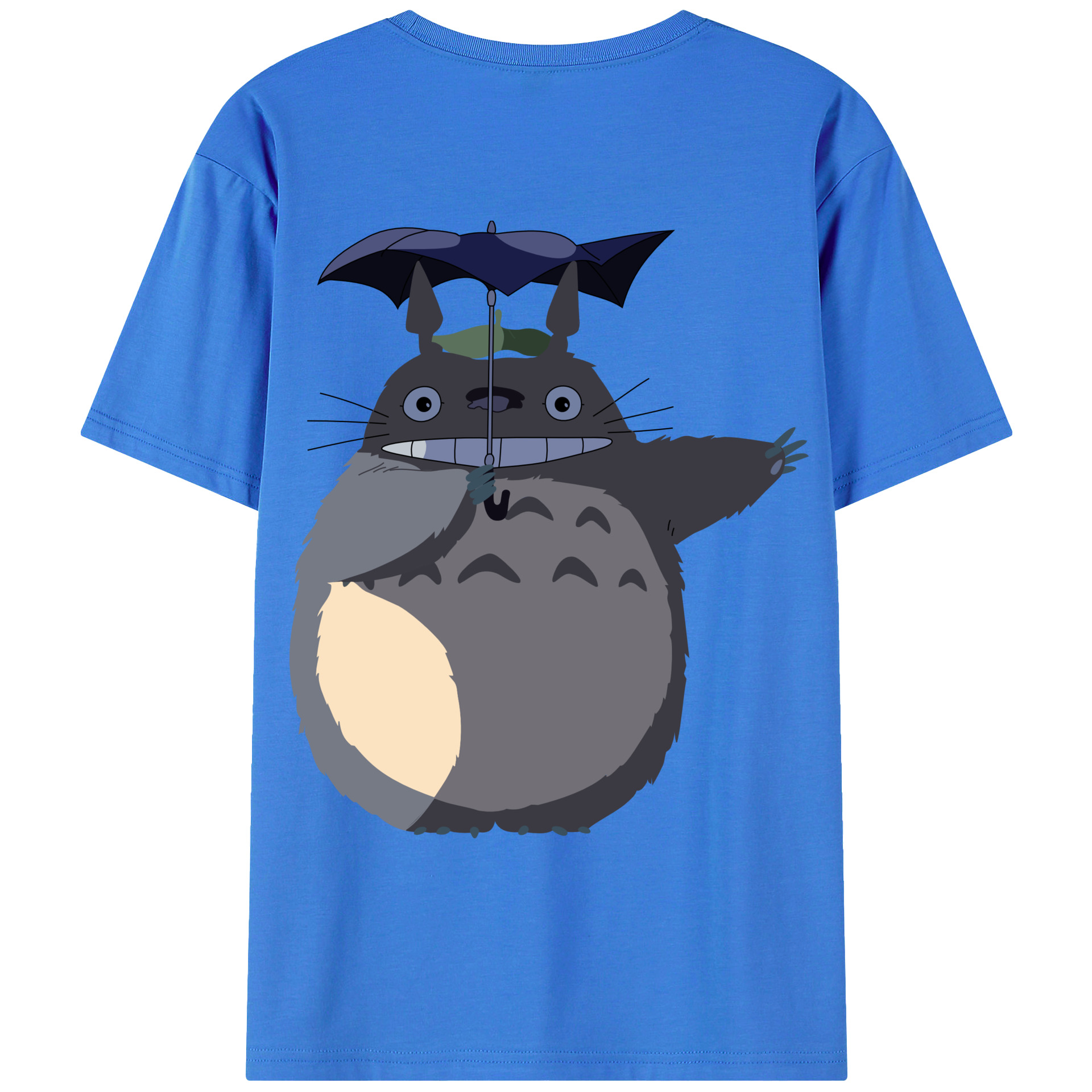 （画像用） となりのトトロ 草壁メイ 草壁サツキ My Neighbor Totoro Satsuki Kusakabe Mei Kusakabe 綿100％ メンズ半袖Tシャツ（バックプリント） 通気性
