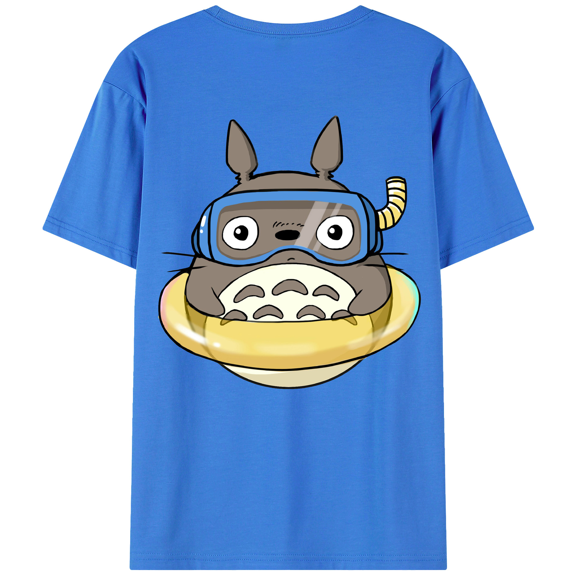 （画像用） となりのトトロ 草壁メイ 草壁サツキ My Neighbor Totoro Satsuki Kusakabe Mei Kusakabe 綿100％ メンズ半袖Tシャツ（バックプリント） 通気性