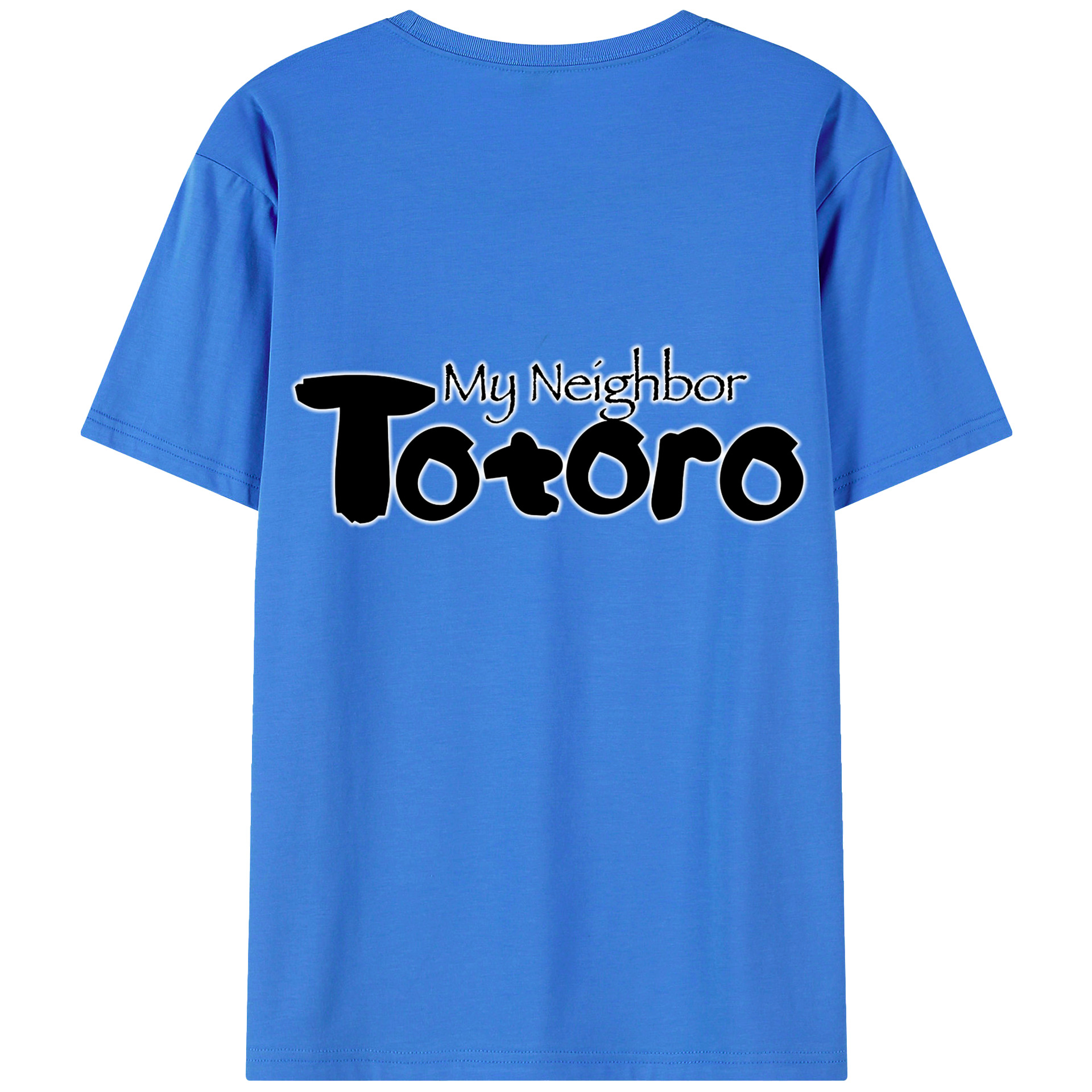 （画像用） となりのトトロ 草壁メイ 草壁サツキ My Neighbor Totoro Satsuki Kusakabe Mei Kusakabe 綿100％ メンズ半袖Tシャツ（バックプリント） 通気性