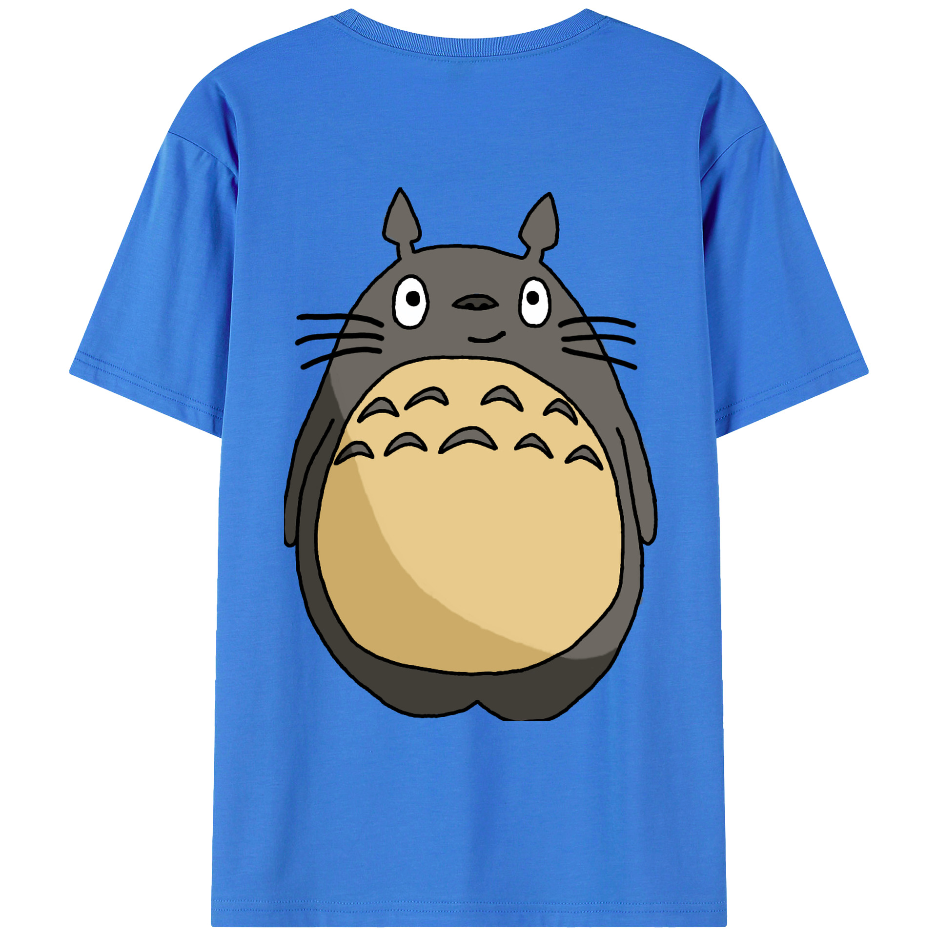 （画像用） となりのトトロ 草壁メイ 草壁サツキ My Neighbor Totoro Satsuki Kusakabe Mei Kusakabe 綿100％ メンズ半袖Tシャツ（バックプリント） 通気性