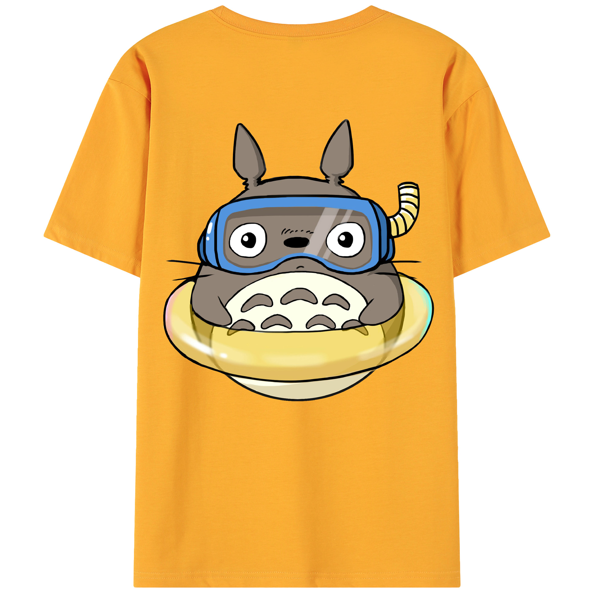 （画像用） となりのトトロ 草壁メイ 草壁サツキ My Neighbor Totoro Satsuki Kusakabe Mei Kusakabe 綿100％ メンズ半袖Tシャツ（バックプリント） 通気性